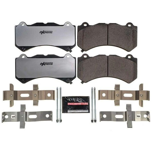 Power Stop Front Z26-1405 Z26 Carbon-Ceramic Brake Pads For Cadillac Cts Chevy Camaro Dodge Challenger Charger Jeep Grand Cherokee [Application Specific]