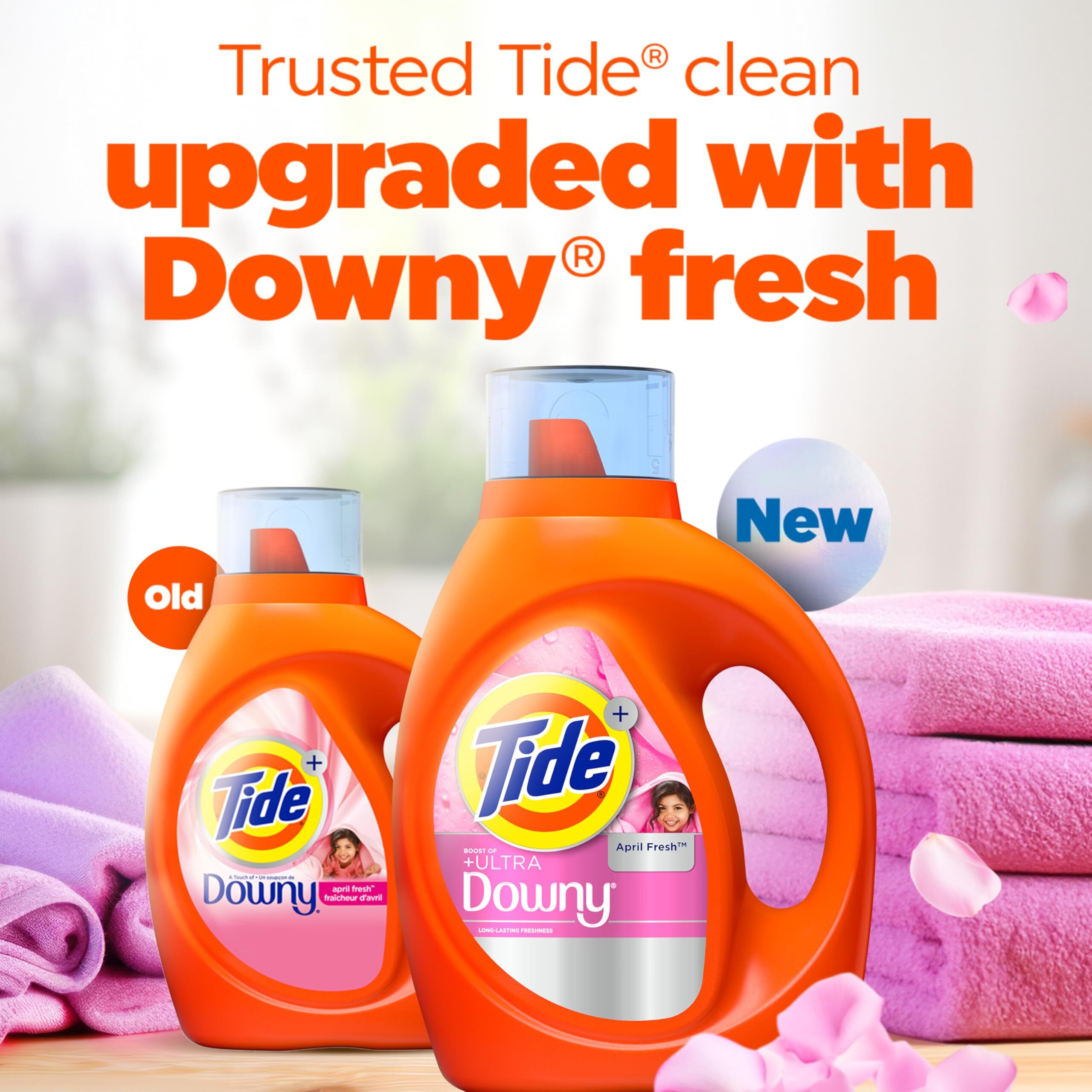 Tide Plus Boost Of Ultra Downy Liquid Laundry Detergent  April Fresh Scent  148 Fl Oz  105 Loads  Laundry Detergent Liquid With Long-Lasting Freshness