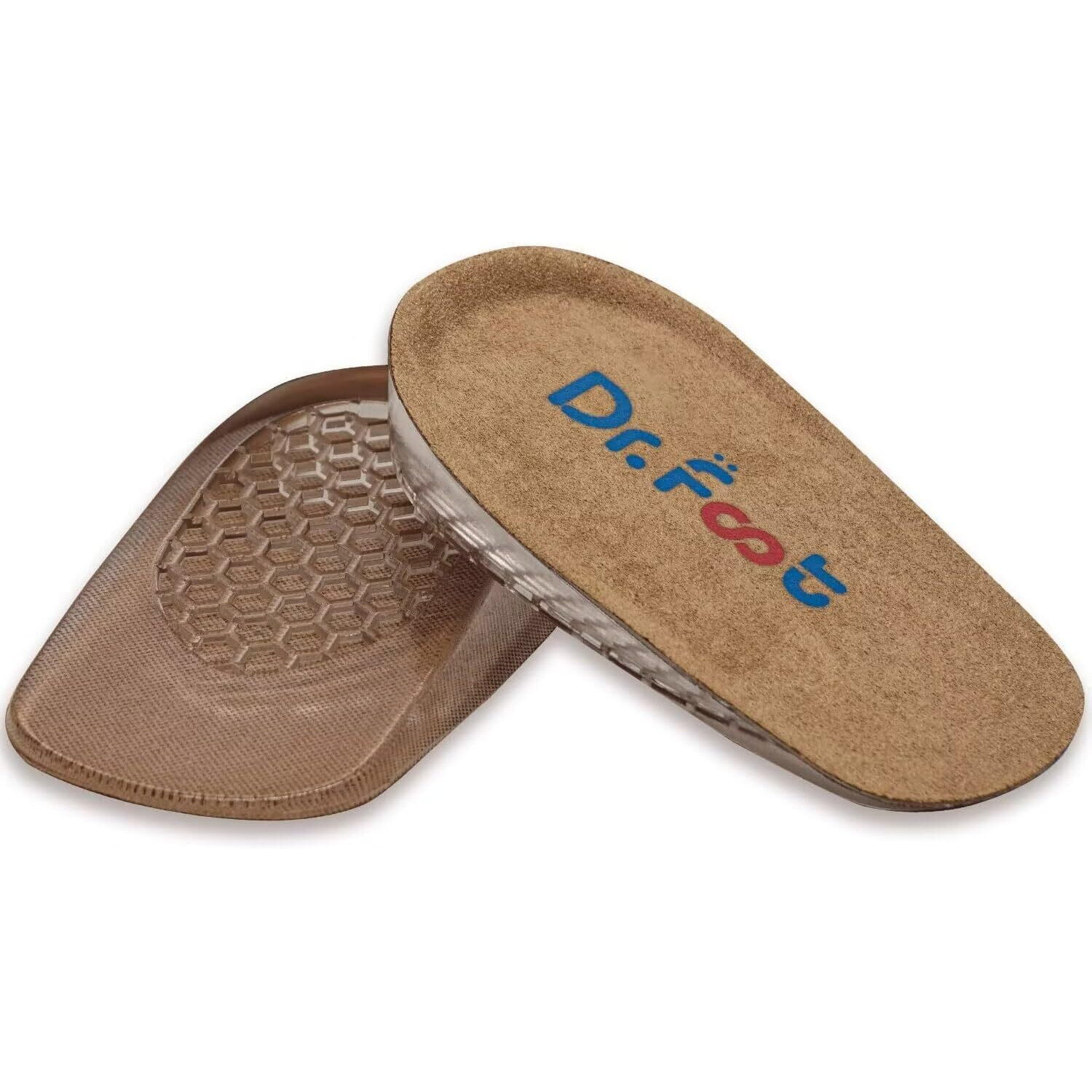 Dr. Foot's Height Increase Insoles  Heel Cushion Inserts  Heel Lift Inserts For Leg Length Discrepancies (Large (1"" Height))