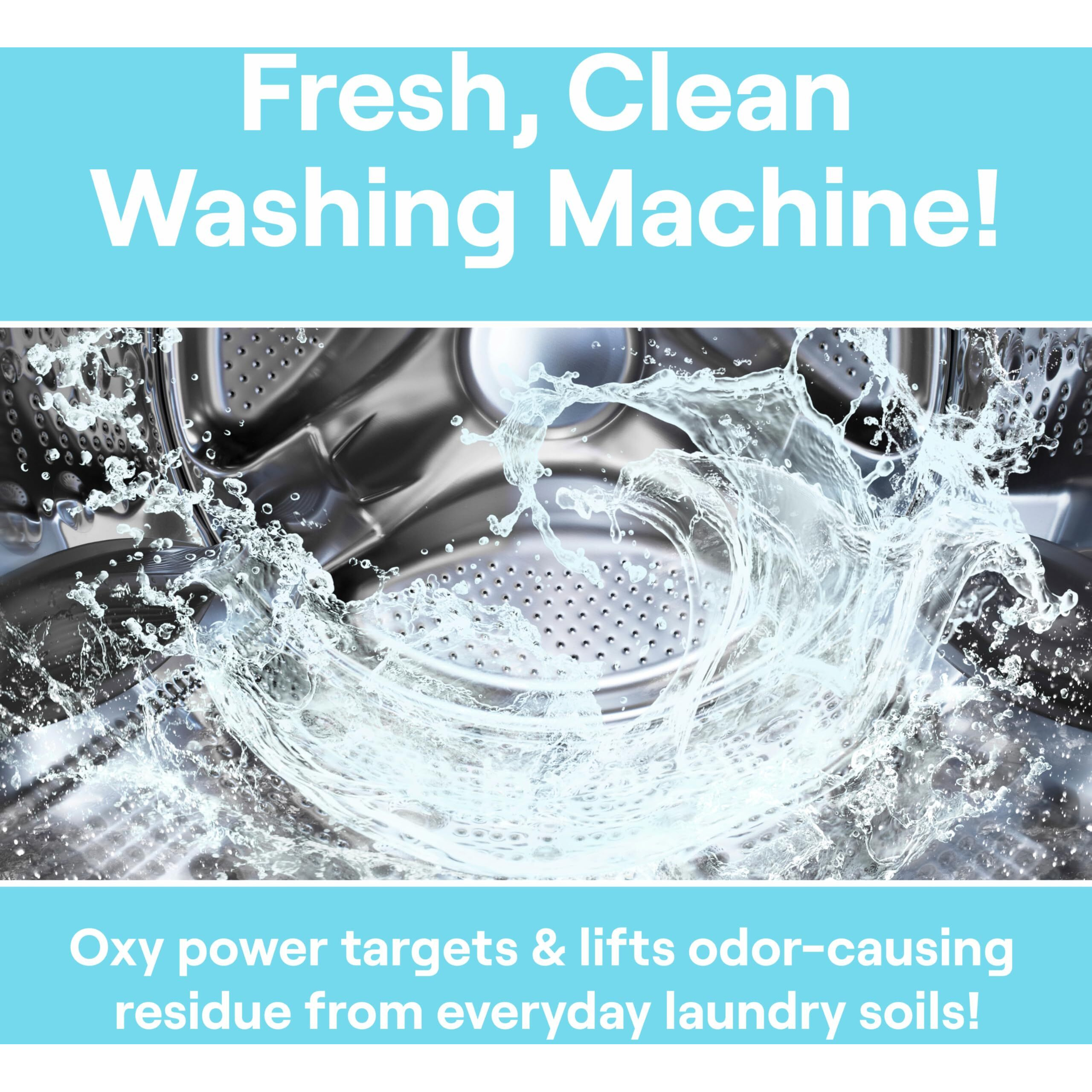 Seventh Generation Washing Machine Cleaner 6 Count Free & Clear Targets Odor-Causing Residue Powered By Oxy Power 4.2 Oz