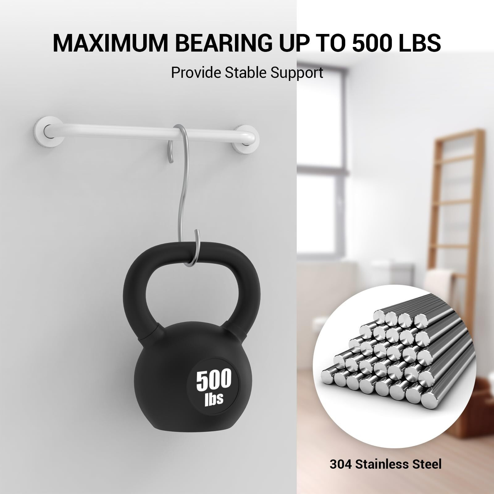 12 Inch Grab Bars For Wall White  Safety Shower Grab Bars For Seniors Elderly Handicapped  Handicap Grab Bars For Shower With Concealed Screws  Tesuchan