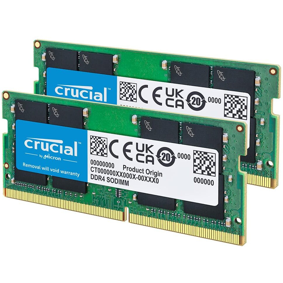 Crucial Ram 16Gb Kit (2X8Gb) Ddr4 3200Mhz Cl22 (Or 2933Mhz Or 2666Mhz) Laptop Memory Ct2K8G4Sfra32A