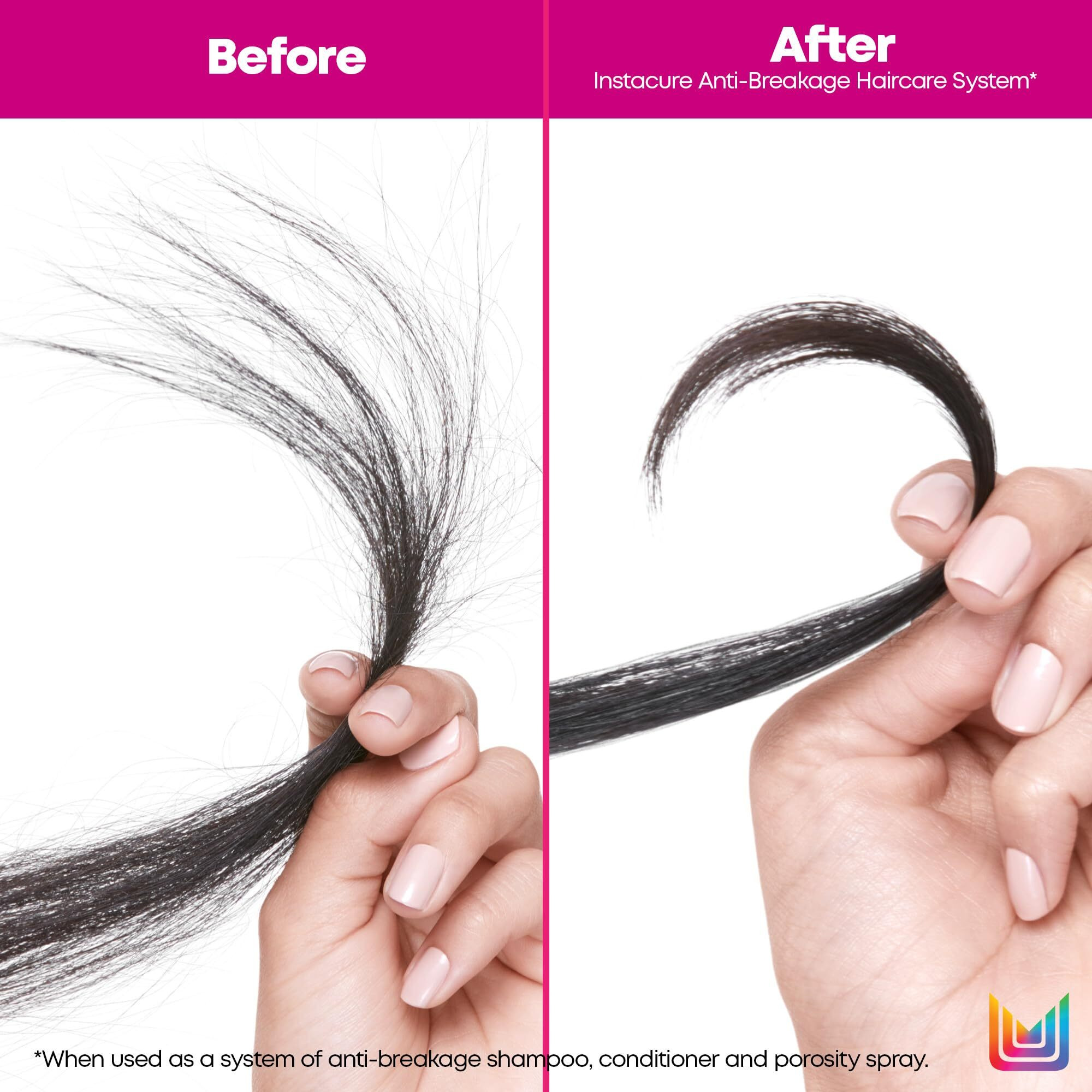 Matrix Instacure Anti-Breakage Leave-In Porosity Spray - Reduces Split Ends & Detangles  Repairs & Strengthens Hair  For Dry  Damaged  Color Treated & Brittle Hair  6.8 Fl Oz