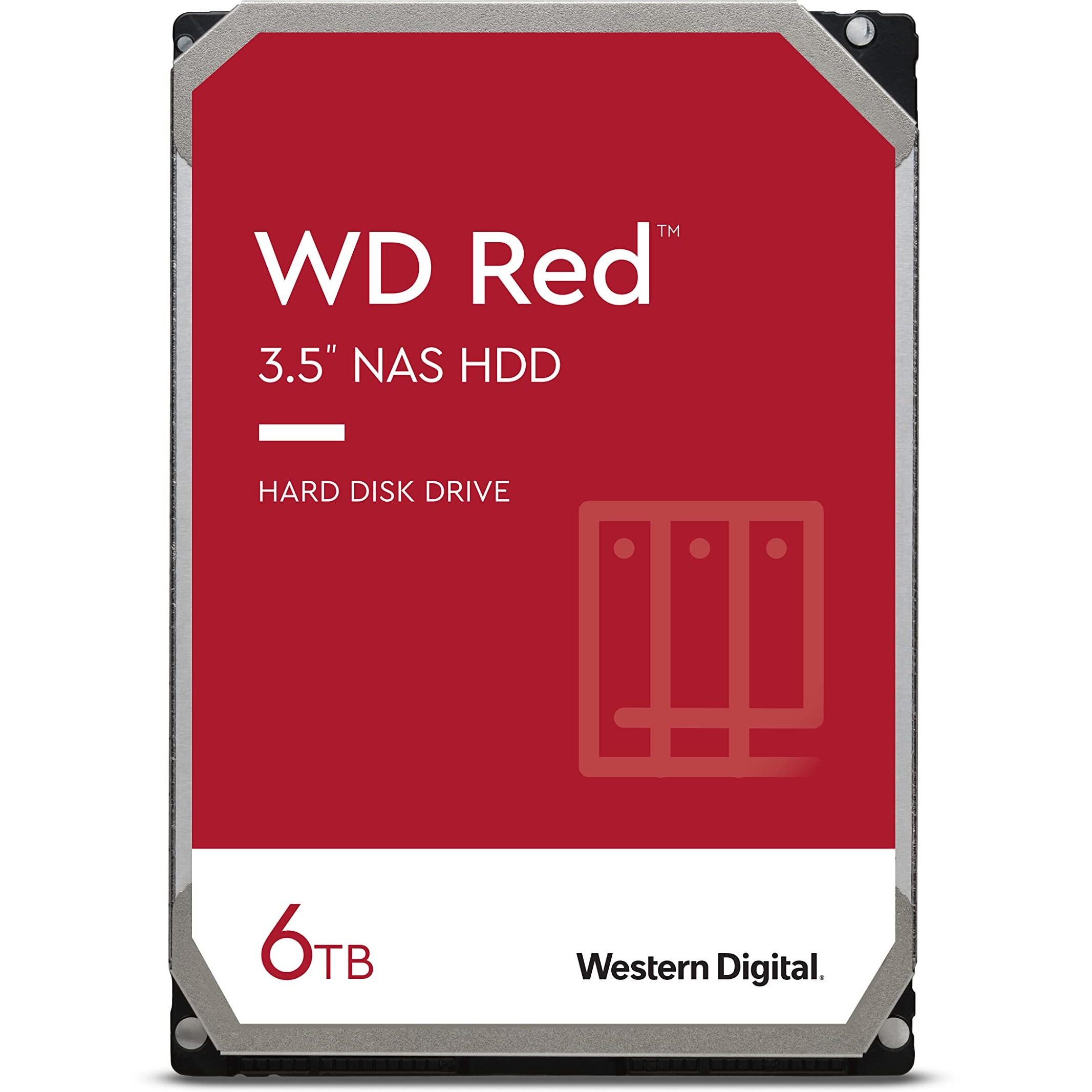 Western Digital 6Tb Wd Red Nas Internal Hard Drive Hdd - 5400 Rpm  Sata 6 Gb/S  Smr  256Mb Cache  3.5&quot&quot - Wd60Efax