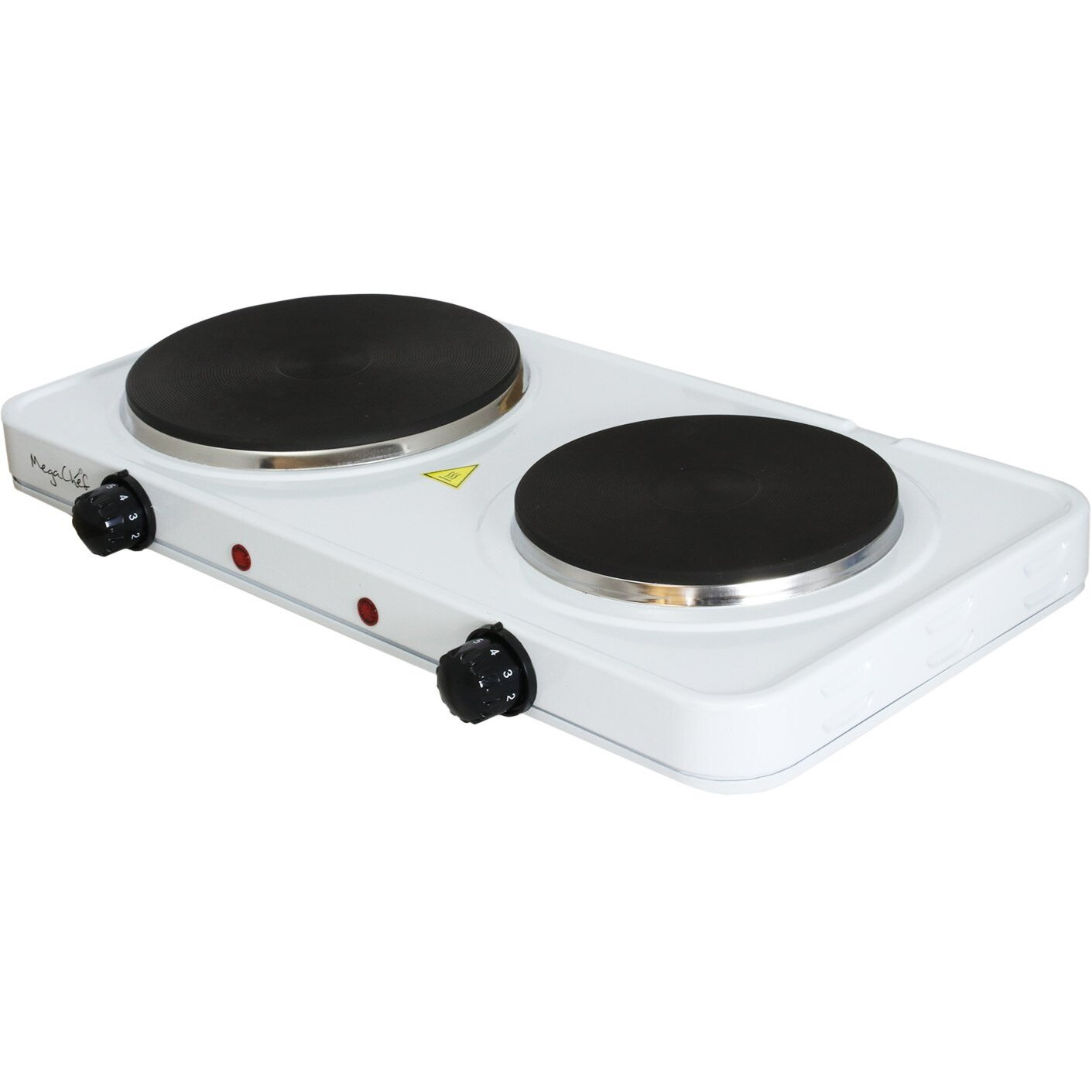 Megachef Portable Easy Clean Dual Electric Cooktop Countertop Burner Stove