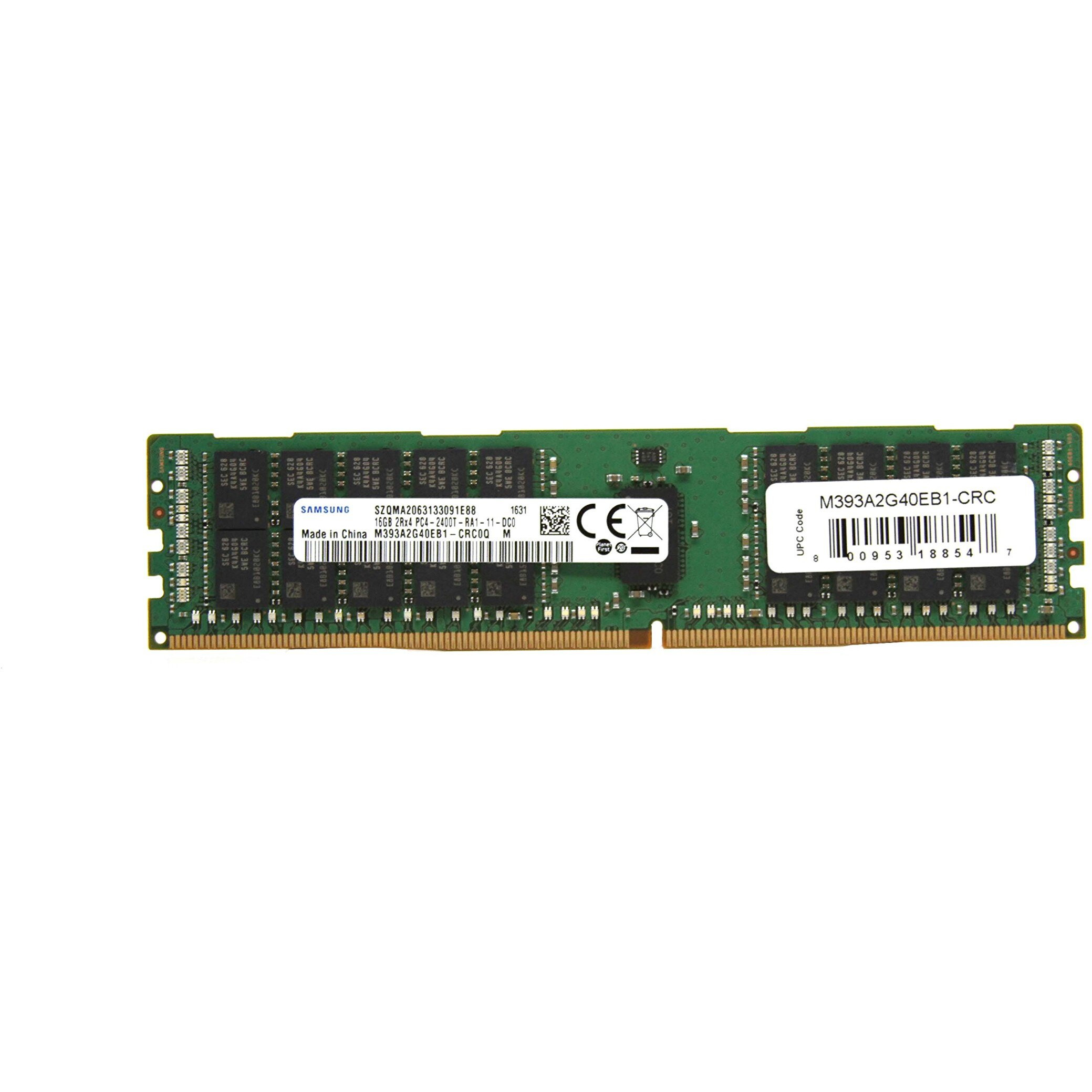 Samsung M393A2G40Eb1-Crc 16Gb X1 Ddr4 2400Mhz Ecc Registered Cl17 2Rx4 1.2V 288-Pin Rdimm Server Memory Pc Memory
