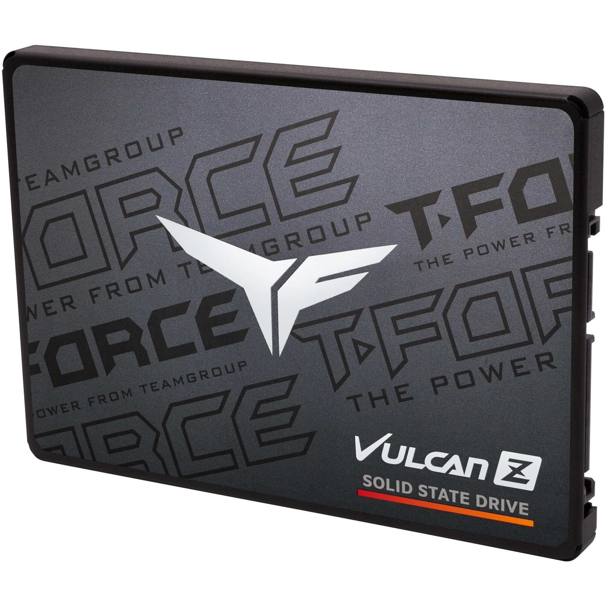 Teamgroup T-Force Vulcan Z 1Tb Slc Cache 3D Nand Tlc 2.5 Inch Sata Iii Internal Solid State Drive Ssd (R/W Speed Up To 550/500 Mb/S) T253Tz001T0C101