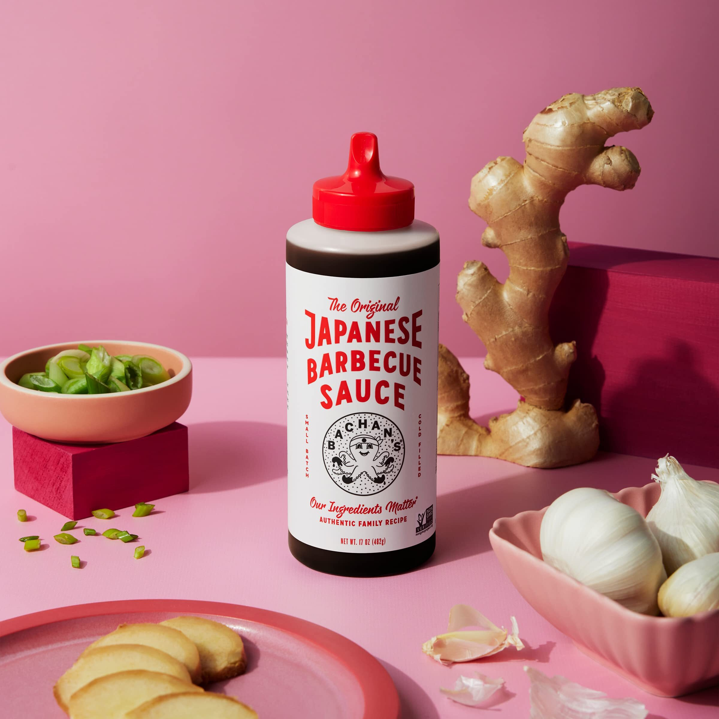 Bachan's - The Original Japanese Barbecue Sauce  17 Oz  Small Batch  Non Gmo  No Preservatives  Vegan And Bpa Free. Condiment For Wings  Chicken  Beef  Pork  Seafood  Noodle Recipes  And More