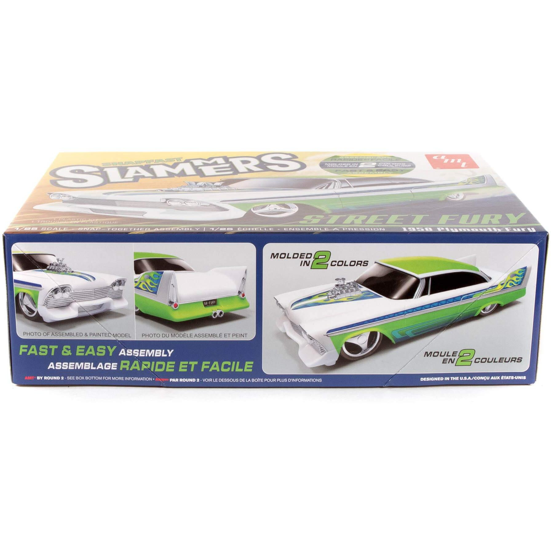 Amt Street Fury 1958 Plymouth - Slammers Snap 125 Scale Model Kit