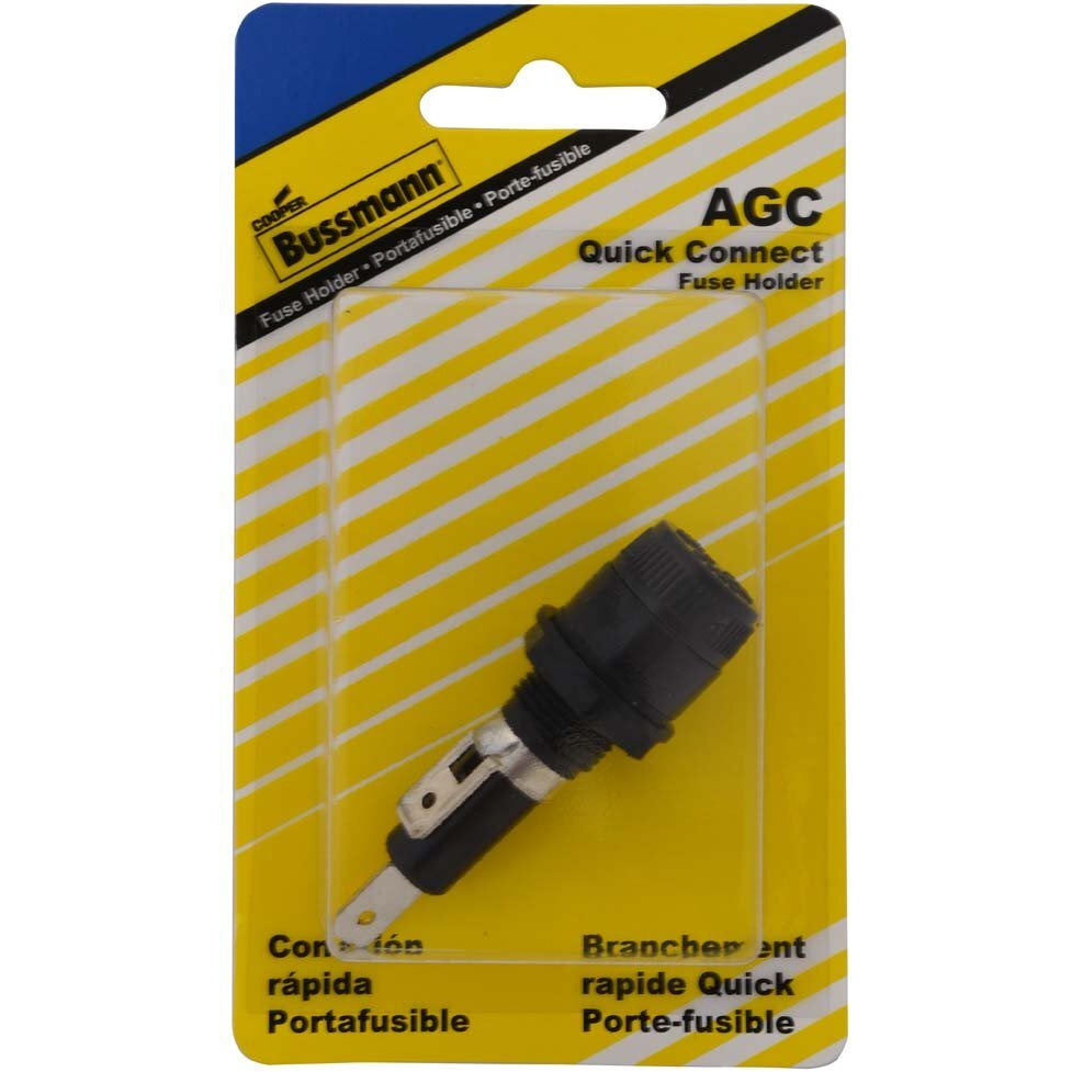 Bussmann (Bp/Hkp-Hh-Rp) 30 Amp Carded Panel Mount Fuse Holder For 5/16"" Panels