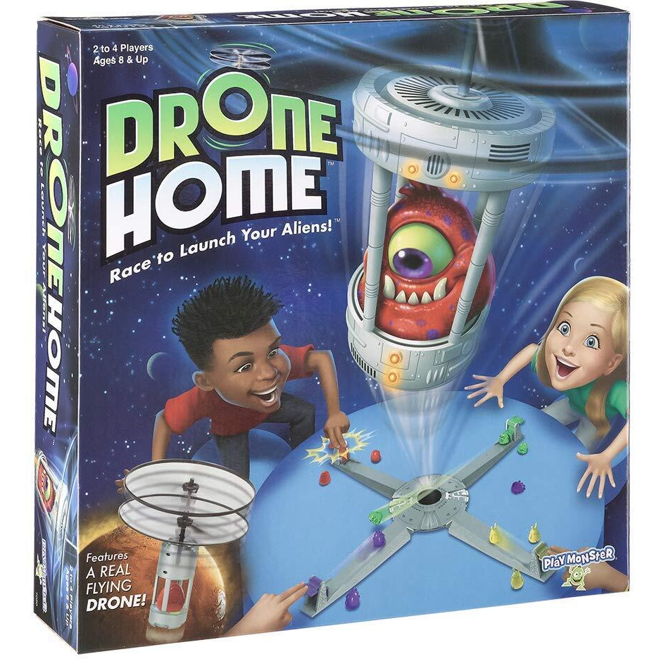 Drone Home - First Ever Game With A Real  Flying Drone - Great  Family Fun - For 2-4 Players - For Ages 8+