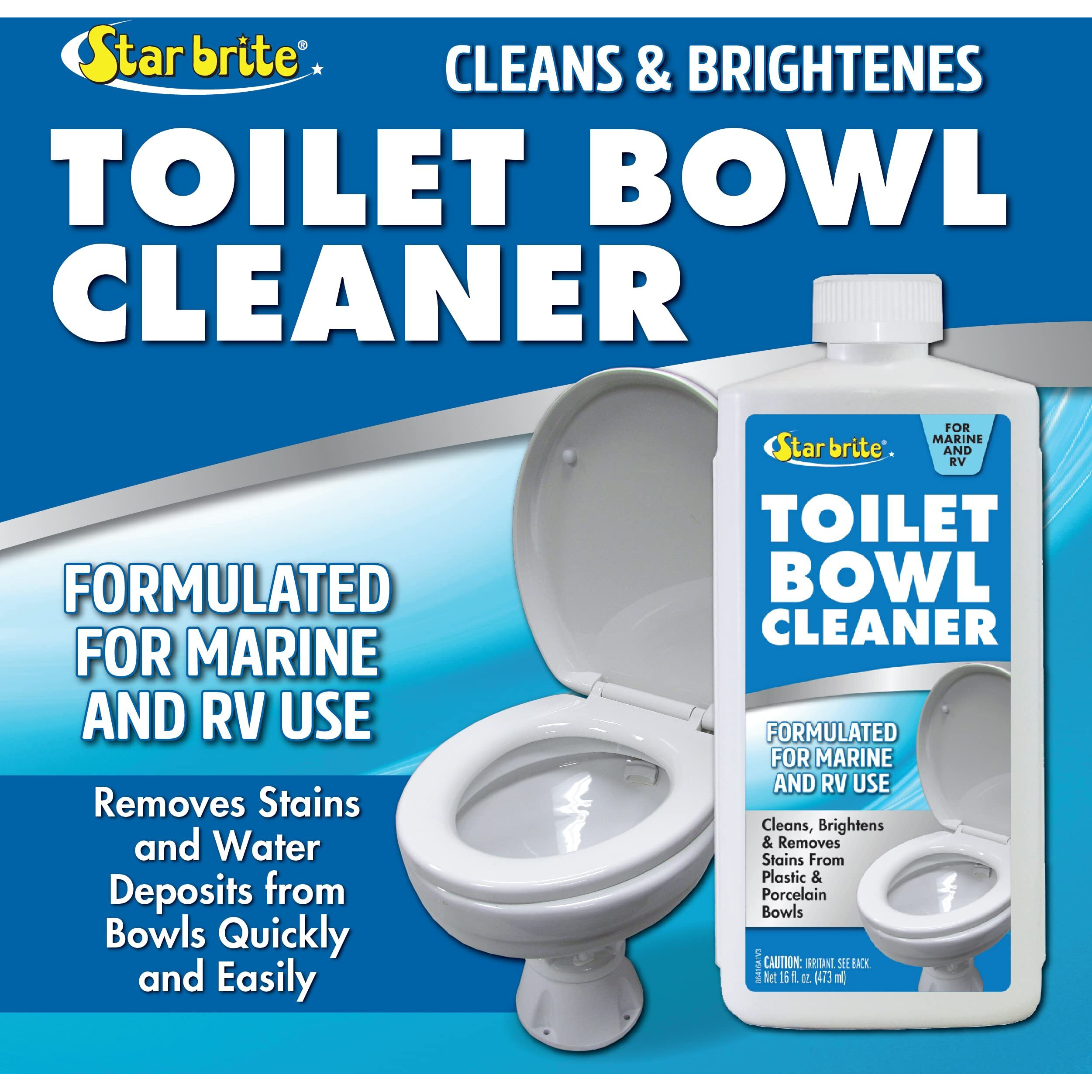 Star Brite Toilet Bowl Cleaner For Boat  Rv - Removes Stains  Fresh Scent 16Oz (086416)