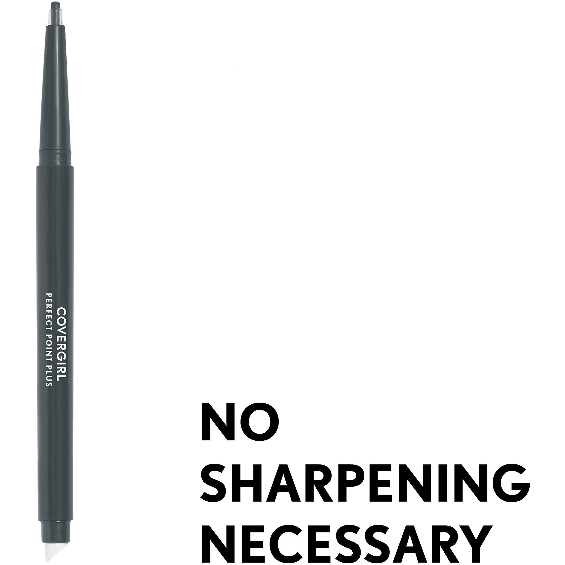 Covergirl Perfect Point Plus Charcoal Color Eyeliner Pencil  0.008 Ounce (Pack Of 2)