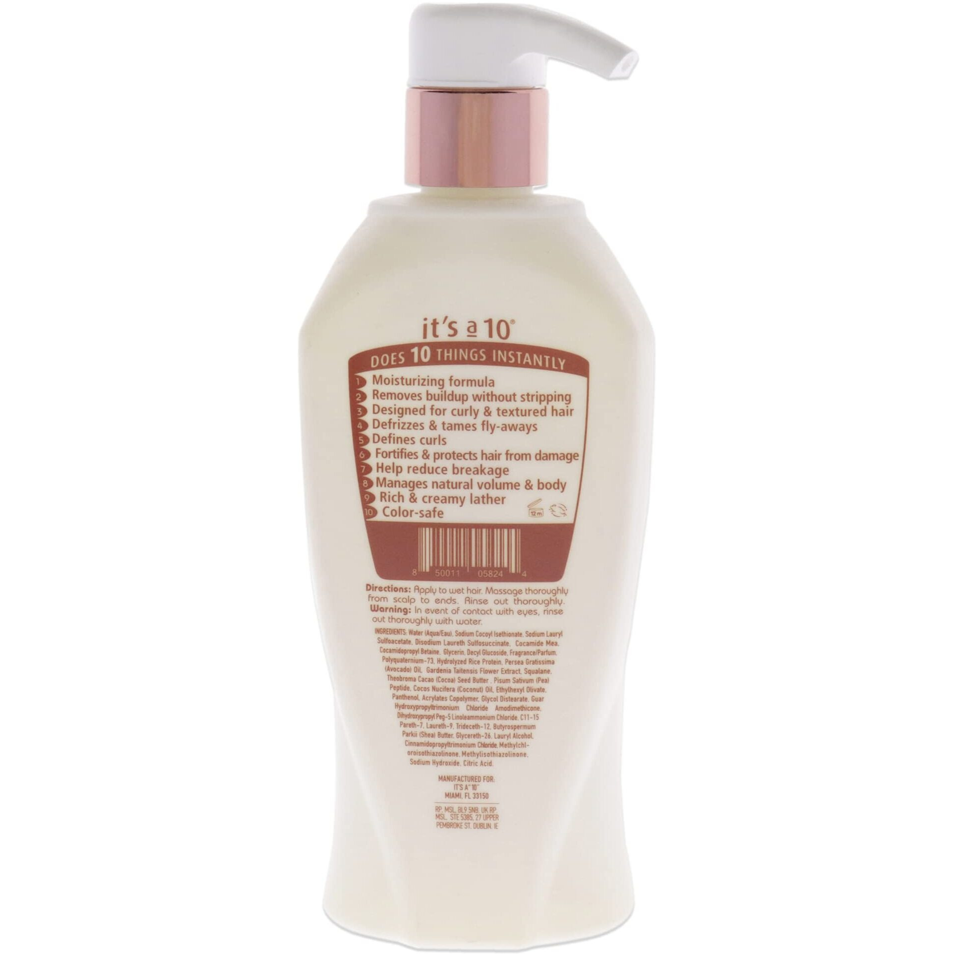 Its A 10 Coily Miracle Hydrating Shampoo Unisex Shampoo 10 Oz