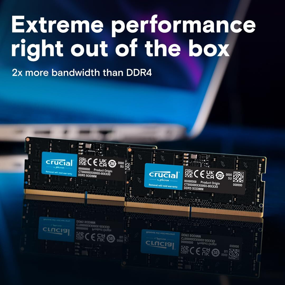 Crucial 32Gb Ddr5-4800 Sodimm