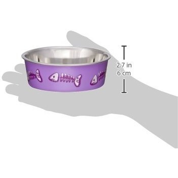 Loving Pets Fish Bella Bowl For Cat  X-Small  Lilac 7751