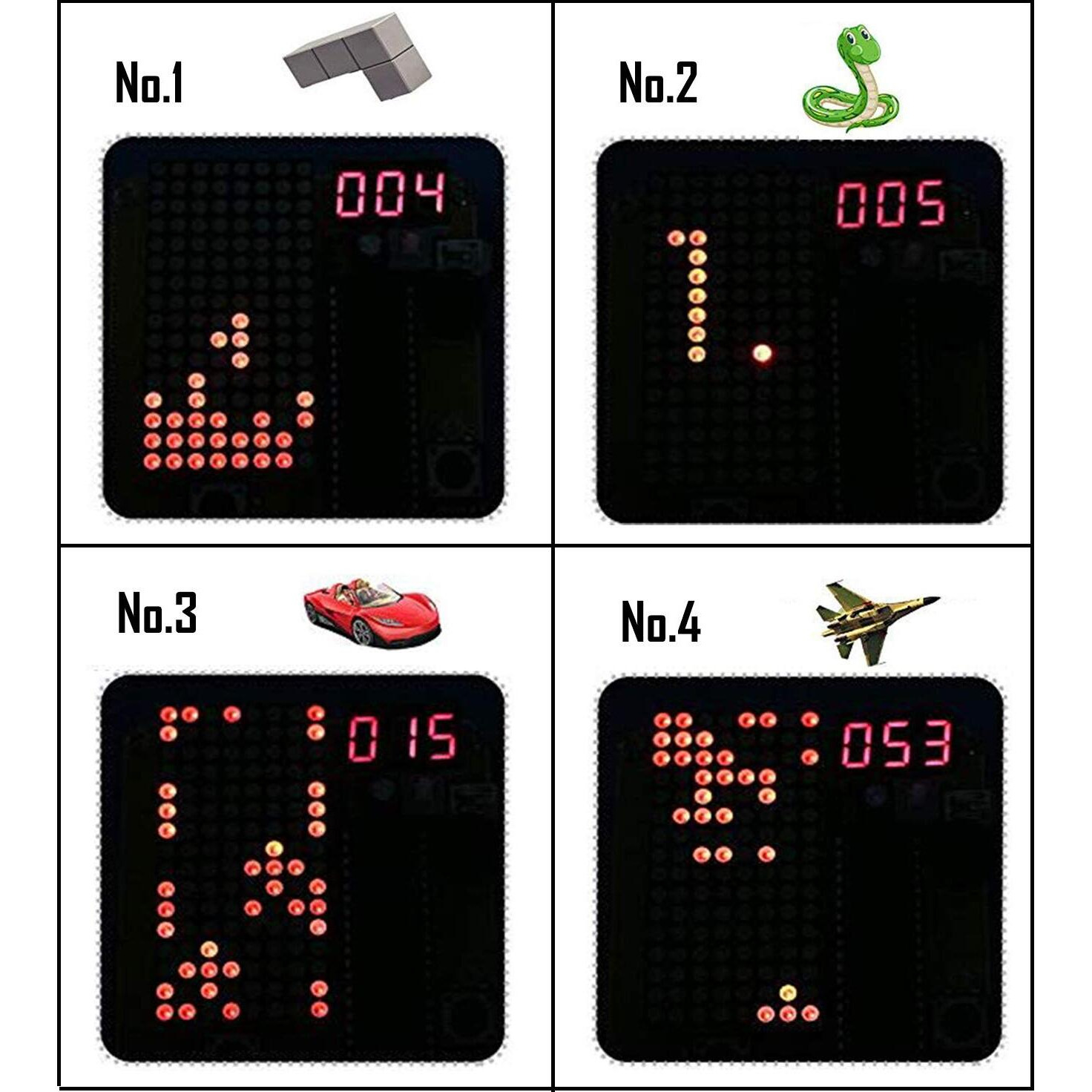 Diy Soldering Project Game Kit Retro Classic Electronic Soldering Kit With 5 Retro Classic Games And Acrylic Case  Idea For Stem High School Family Education Friends By Etoput