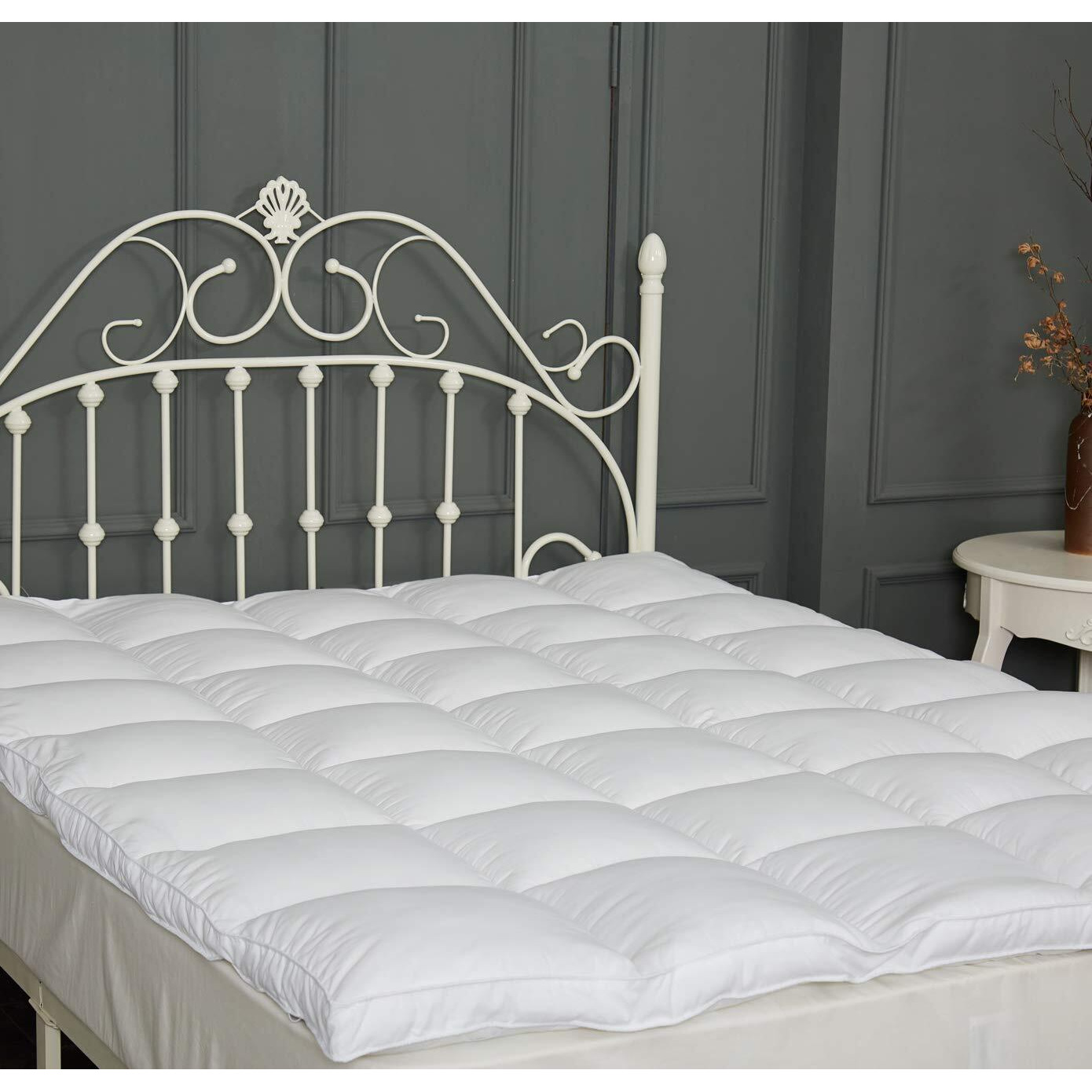 Sufuee Mattress Topper Queen Size 2 Inch Thick Down Alternative Quilted Mattress Cover Soft And Warm Mattress Pad For All Seasons