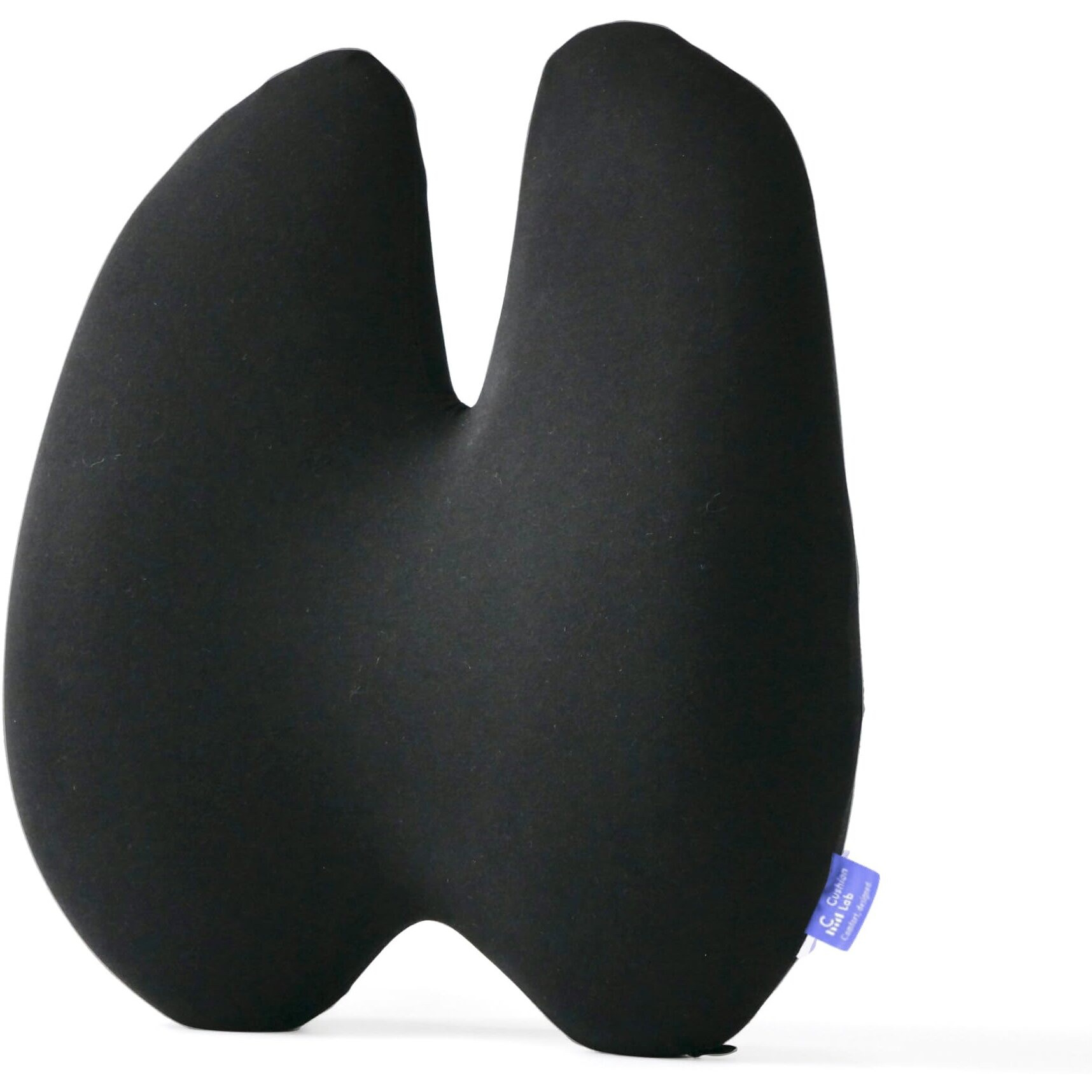 Cushion Lab Extra Dense Lumbar Pillow - Patented Ergonomic Multi-Region Firm Back Support For Lower Back Pain Relief - Lumbar Support Cushion W/Strap For Office Chair  Car  Sofa  Plane - Black