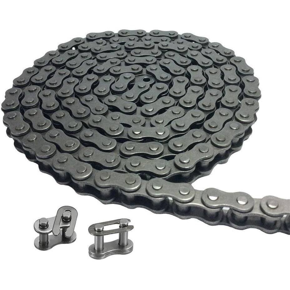 Azssmuk 35 Roller Chain - 5 Feet Carbon Steel Material With 2 Connecting Links Industrial Chain - 160 Links