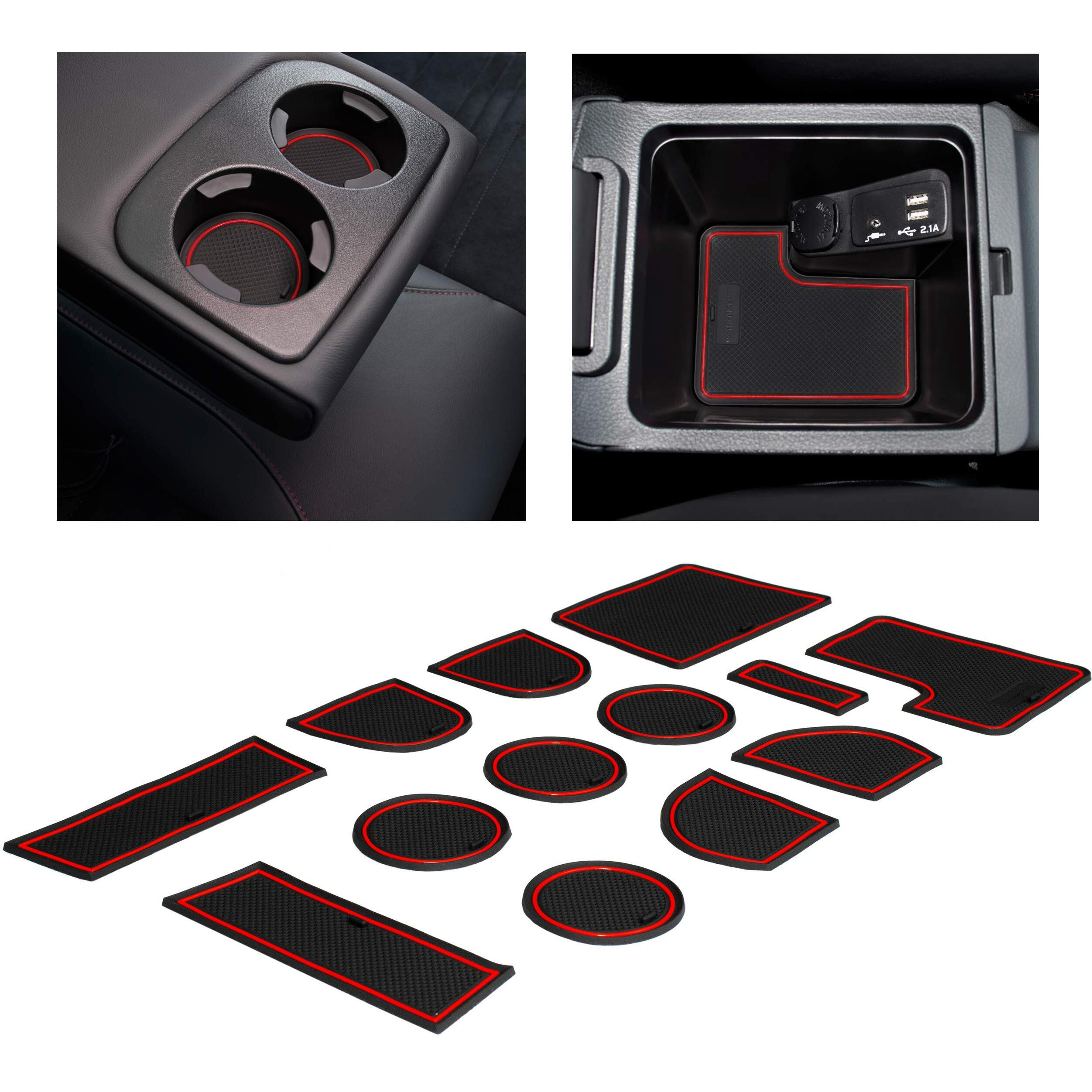 Cupholderhero Wrx [Manual Transmission] 2015-2021 / Red Trim