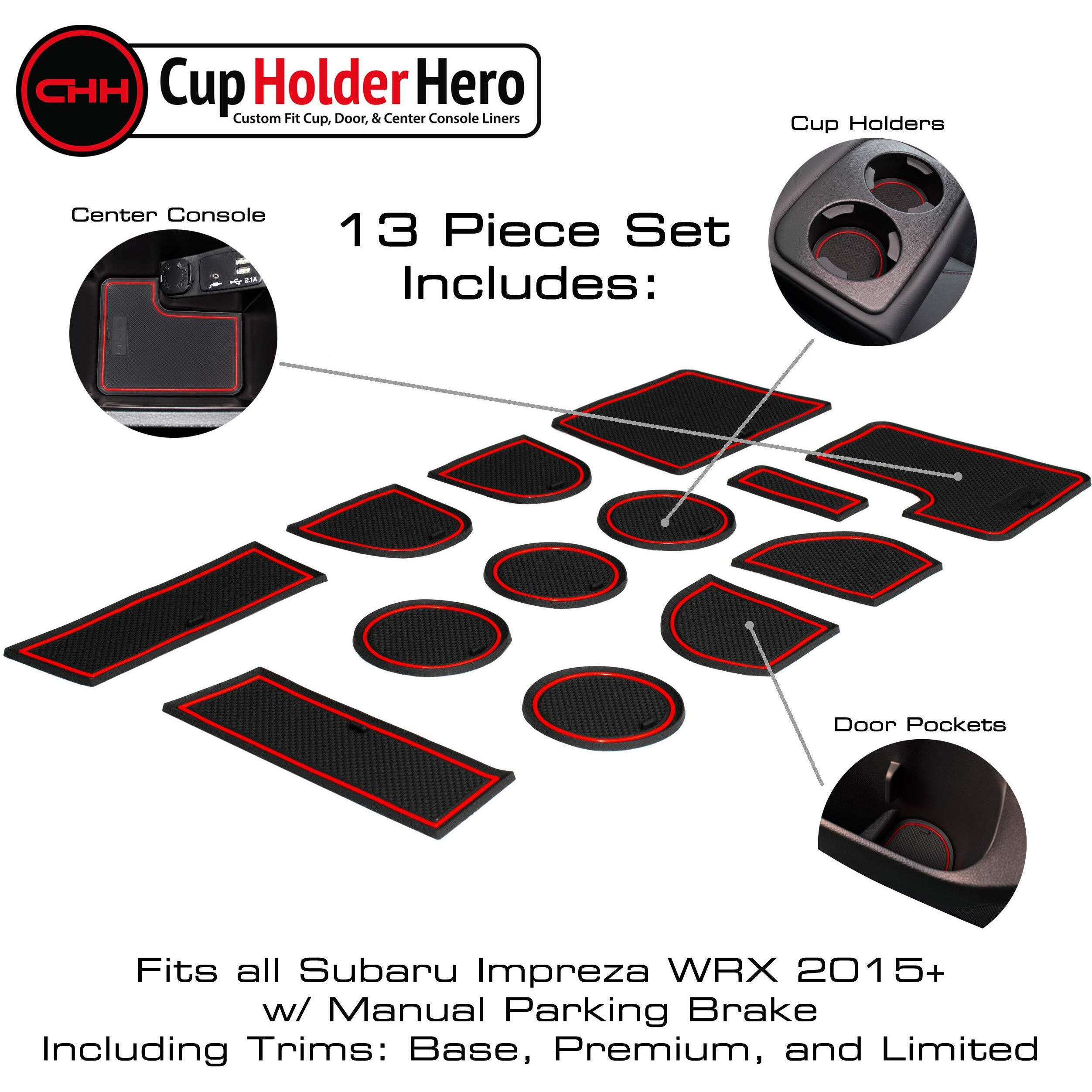 Cupholderhero Wrx [Manual Transmission] 2015-2021 / Red Trim
