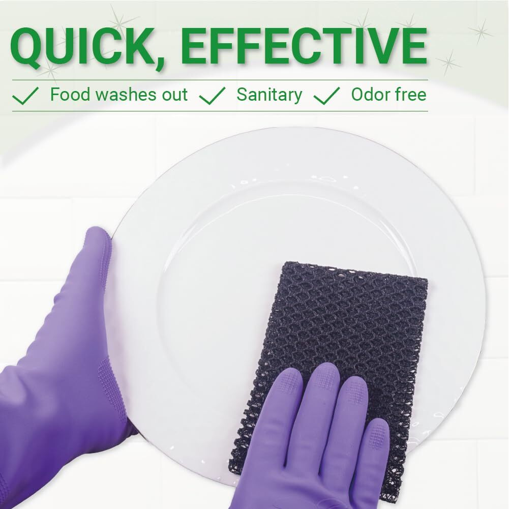 Olivia Tree 5Pcs Monotone Dish Washing Net Cloths  Dish Mesh Net Scourer  Quick Dry Perfect Scrubber For Washing Dishes 11"&quotX11""  Dish Sponge  Dish Scubbers