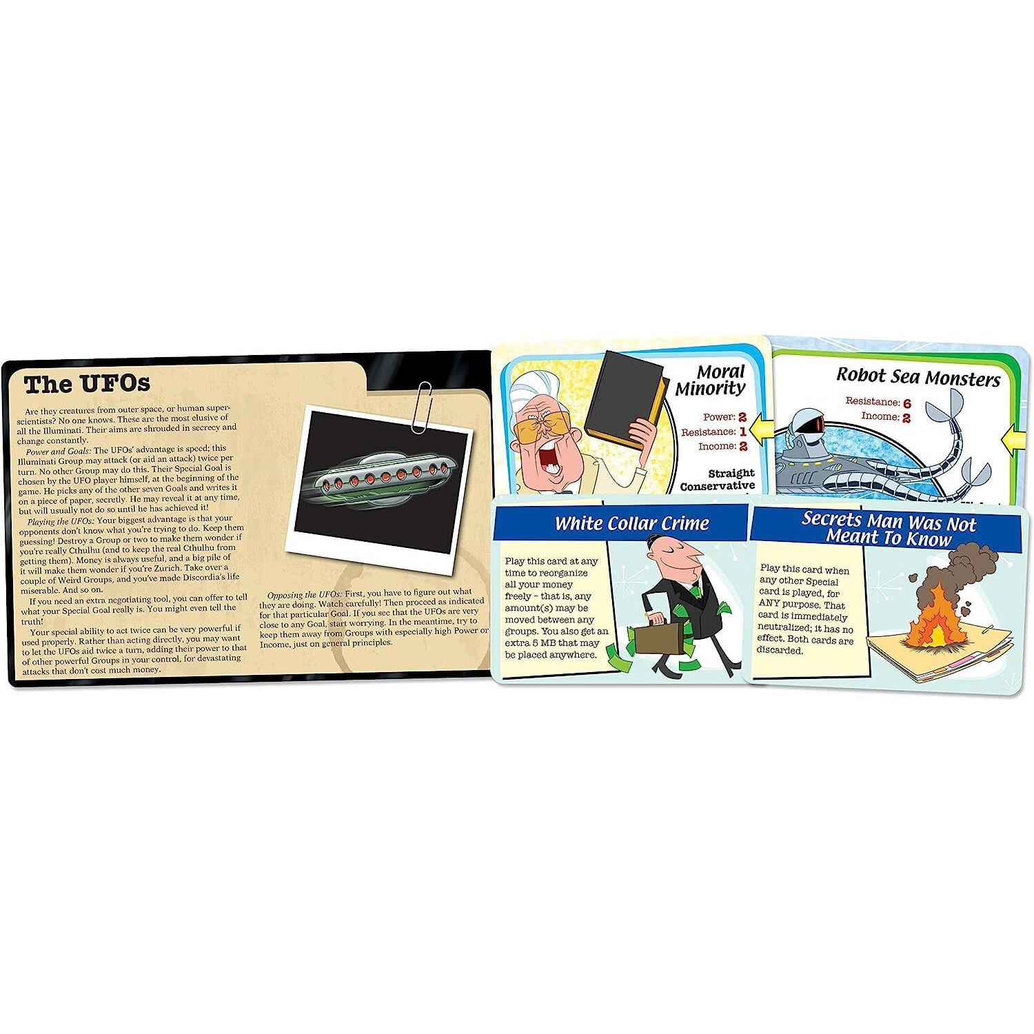 Illuminati Second Edition Game The Game Of Conspiracy Family Card Dice Game For Adults And Family Ages 13+ For 2 - 6 Players Average Play Time 60 -120 Minutes From Steve Jackson Games