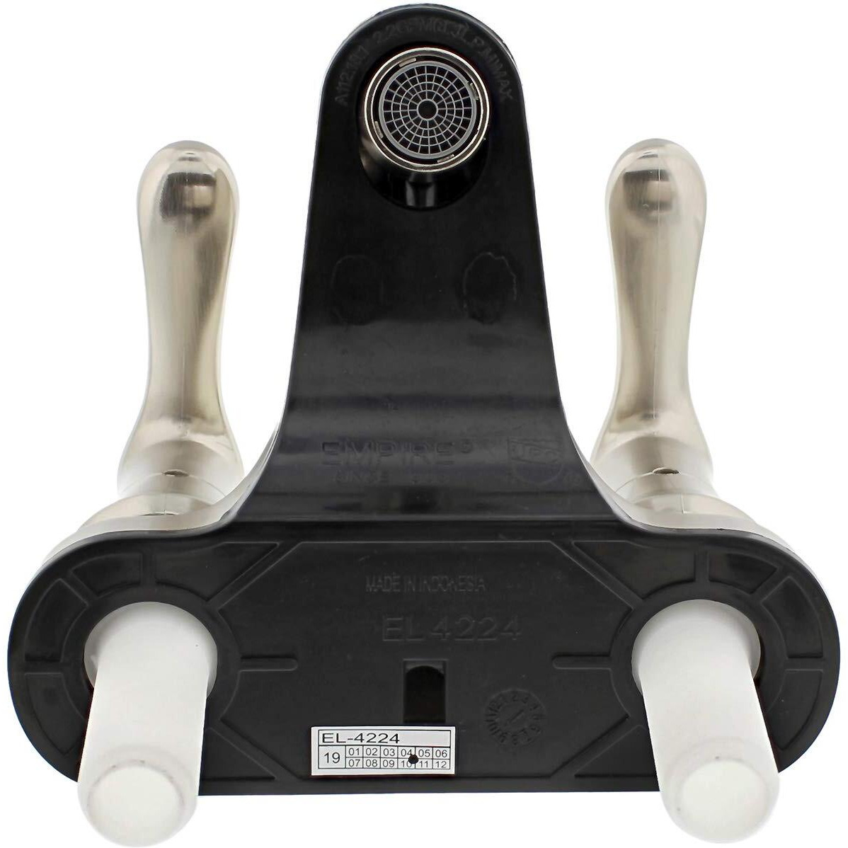 Empire Brass U-Ynn77N-Dh3 Rv Non-Metallic Bathroom Faucet With Solid Saber Handles - 4""  Brushed Nickel