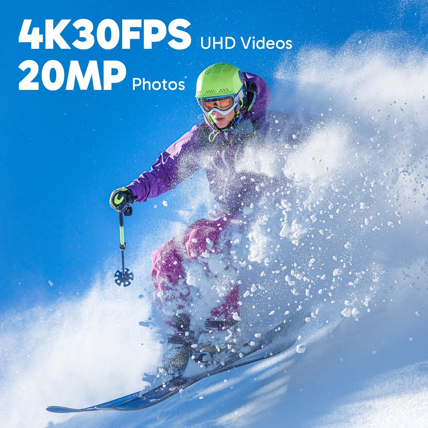 Dragon Touch 4K Action Camera 20Mp Vision 3 Underwater Waterproof Camera 170 Wide Angle Wifi Sports Cam With Remote 2 Batteries And Mounting Accessories Kit