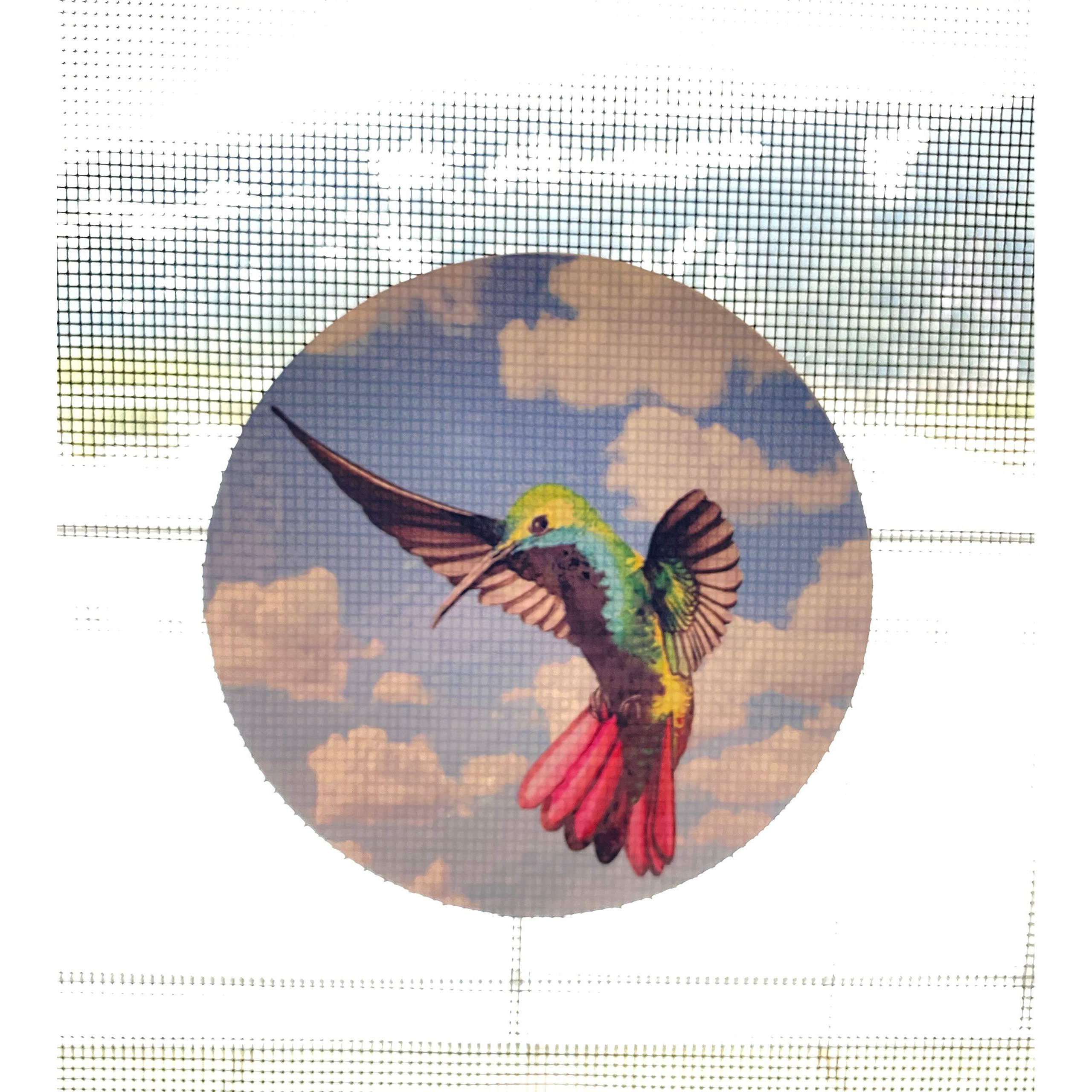 Retractable Screen Door Decals (Stickers) - 6 Per Package - Keep Children Safe - Alert Birds  Dogs  Kids - Warn  Protect  Window Safety - Hummingbird Set