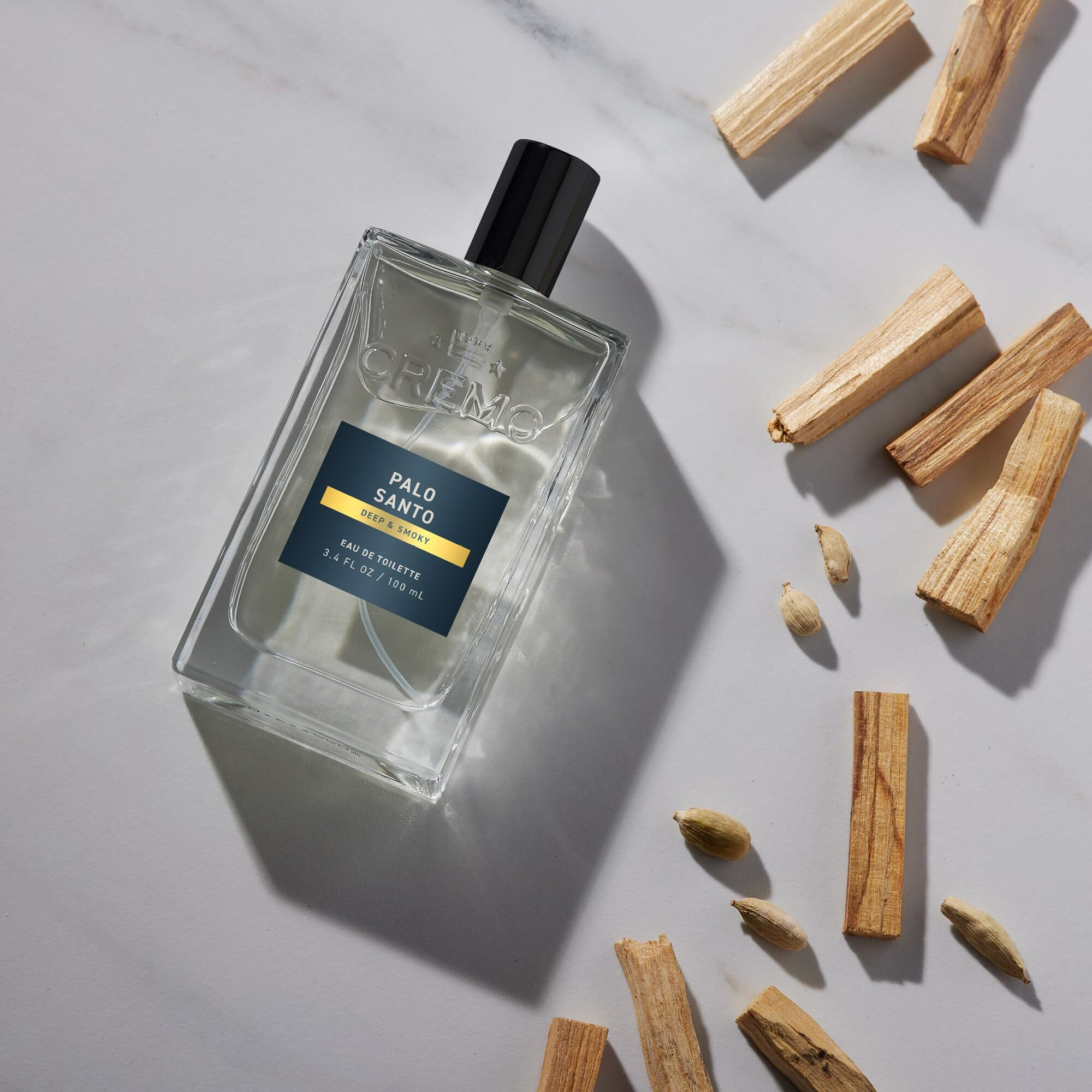Cremo Cologne For Men - Palo Santo Mens Cologne Spray - A Combination Of Bright Cardamom  Dry Papyrus And Aromiatic Palo Santo  Fragrances For Men  3.4 Fl Oz