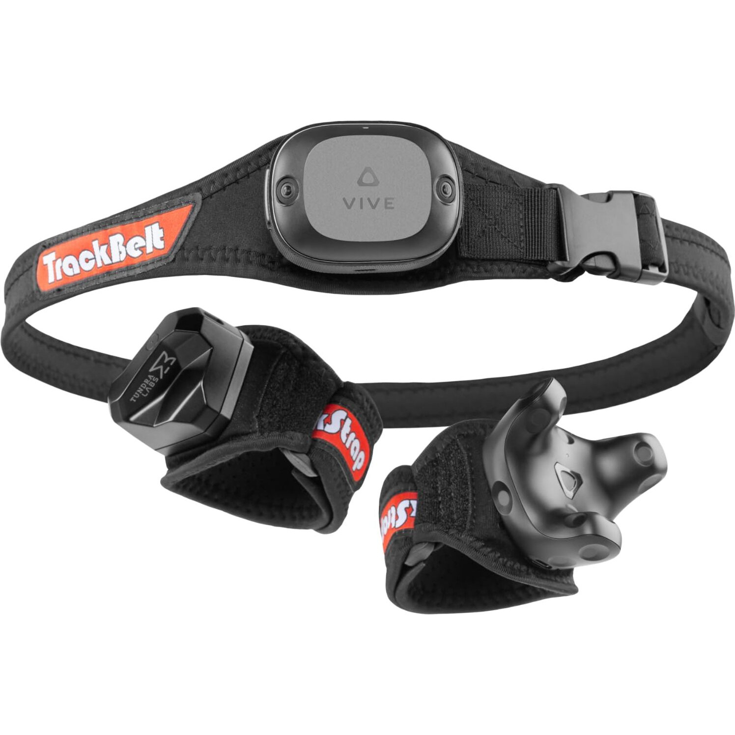 Rebuff Reality Trackstraps For Vive Tracker 3.0  2.0  Vive Ultimatetracker  Tundra Tracker - Empower Full Body Tracking In Vr Chat  Dance Dash  And Other Fbt Apps (Tracker Sold Separately)  Black