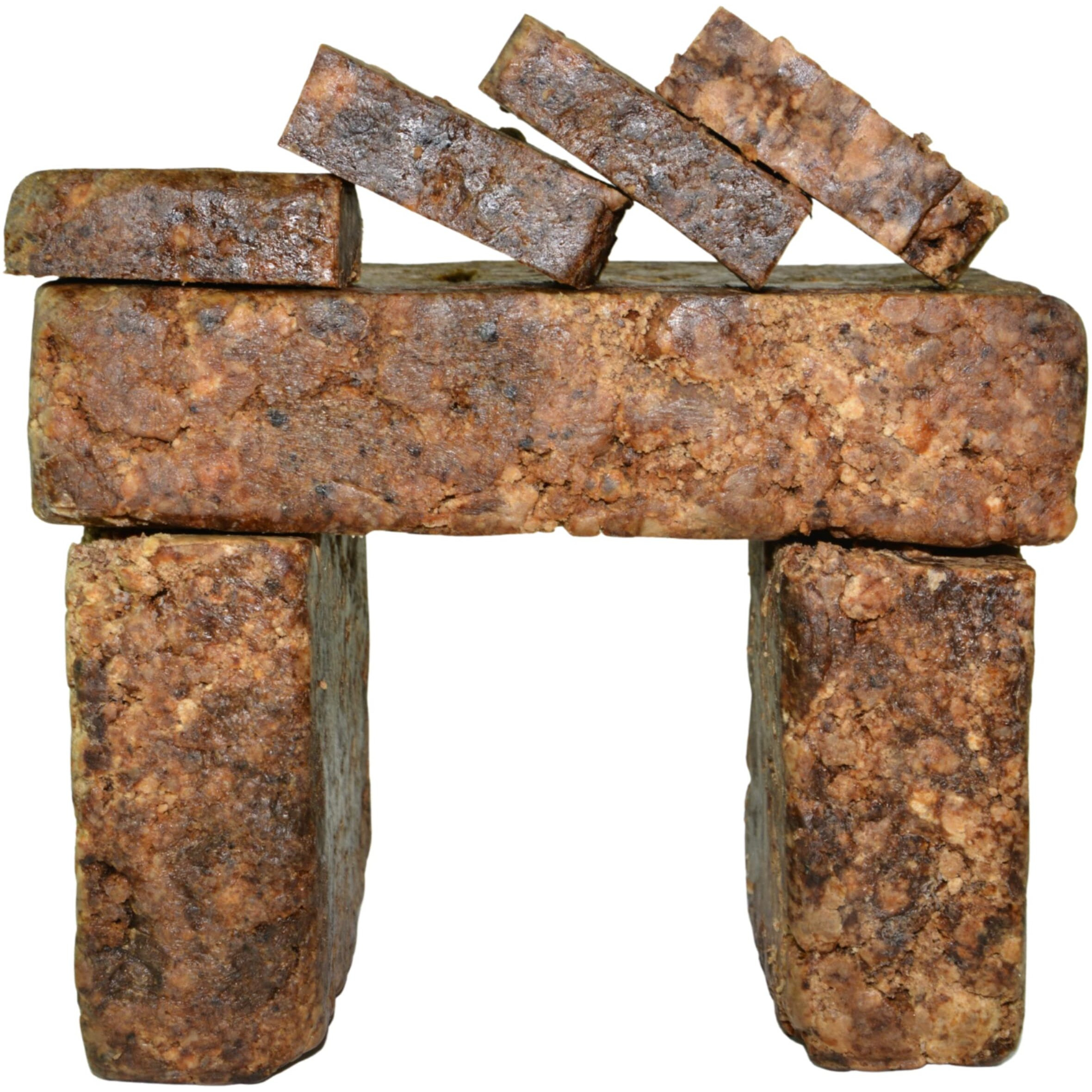 Raw African Black Soap 2 Lbs. Bulk Bars 100% Pure Natural From Ghana. Acne Treatment  Aids Against Eczema & Psoriasis  Dry Skin  Scars And Dark Spots. Great For Pimples  Blackhead.