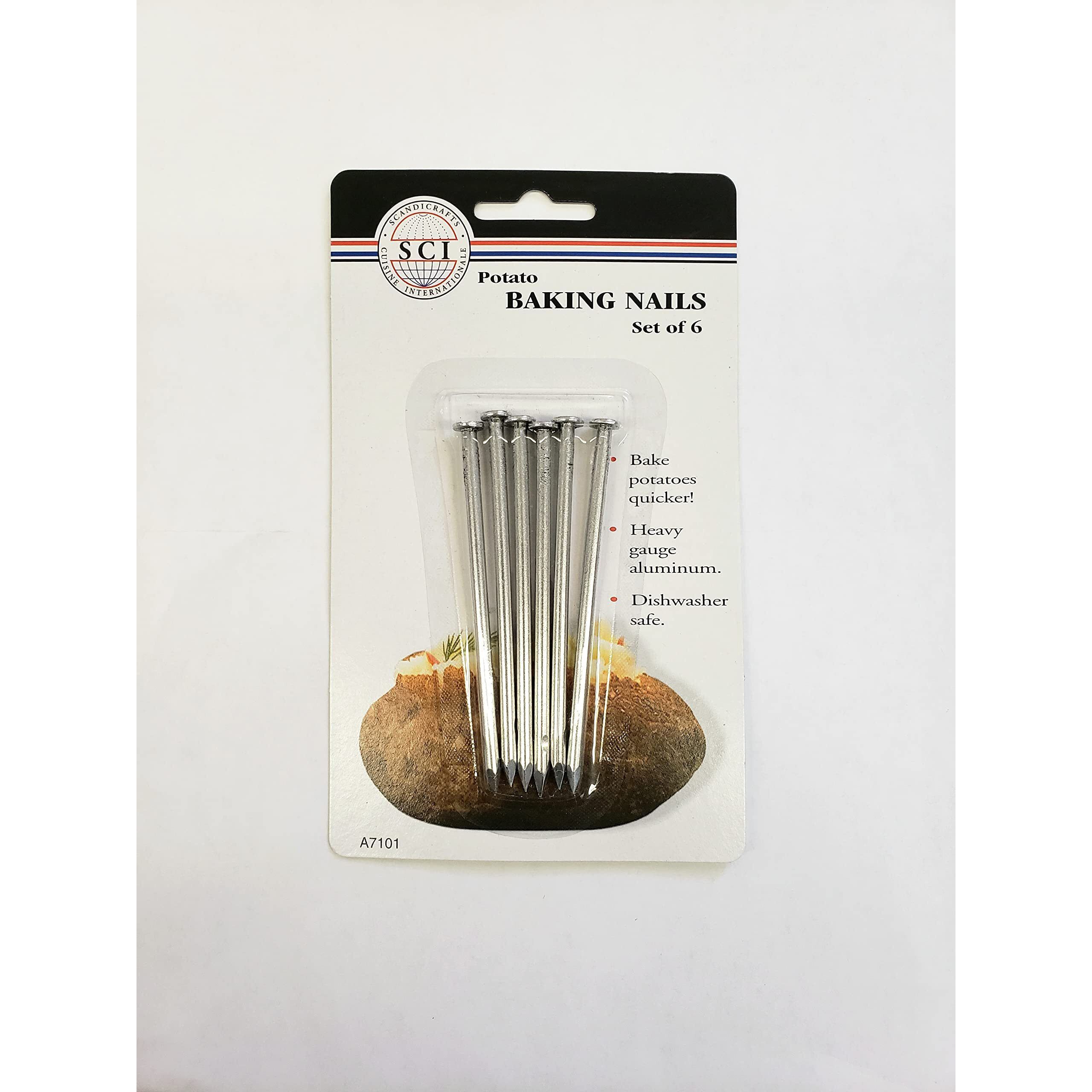 Aluminum Baked Potato Nails Baking Cooking Spud Nail Set Of 6 - Tools & Gadgets By Kitchen Tools