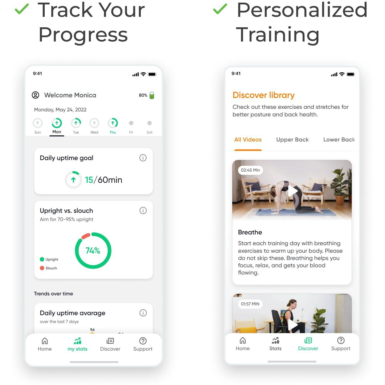 Upright Go 2 Premium | Posture Corrector Trainer & Tracker For Women & Men With Smart App