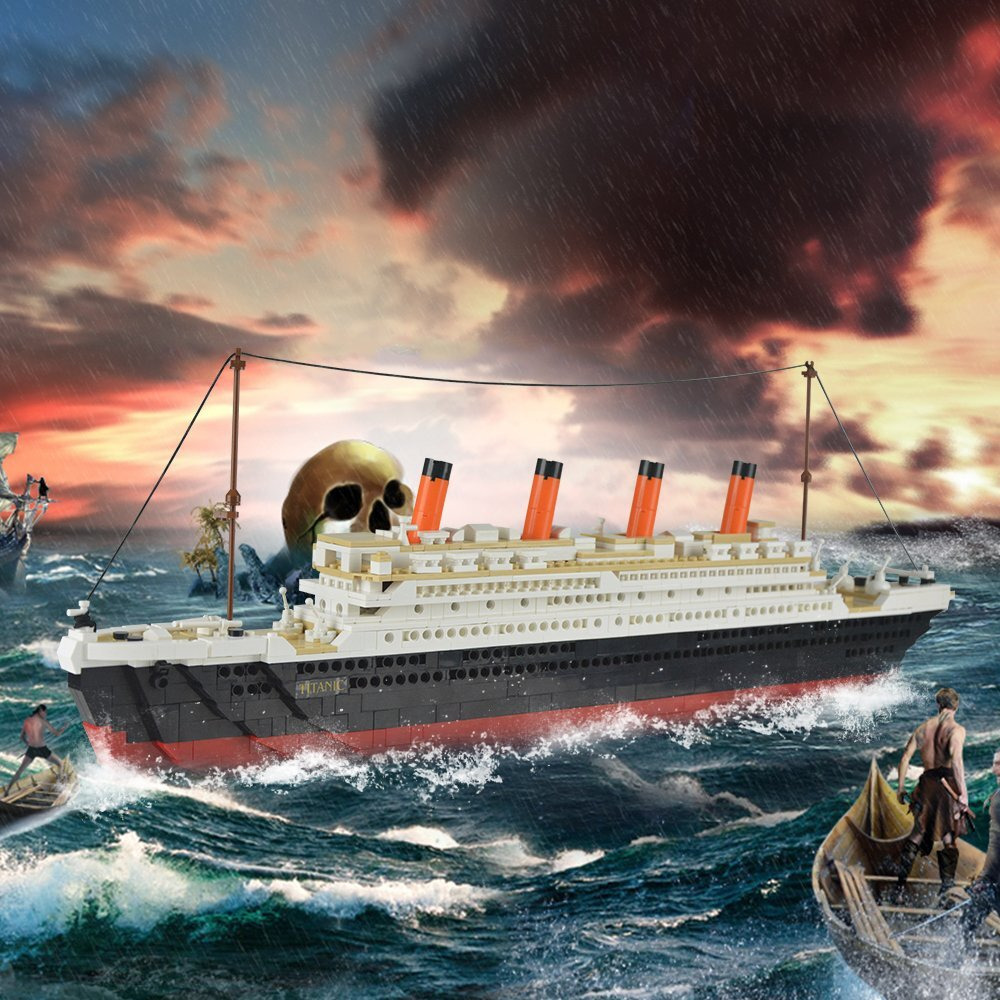 Susengo Building Bricks For Titanic 1021 Pieces Block Model Kit