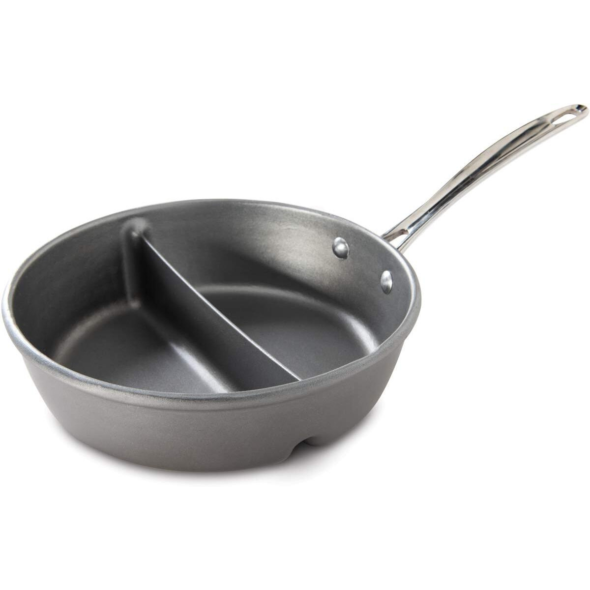 Nordic Ware 2-In-1 Divided Sauce Pan  Silver