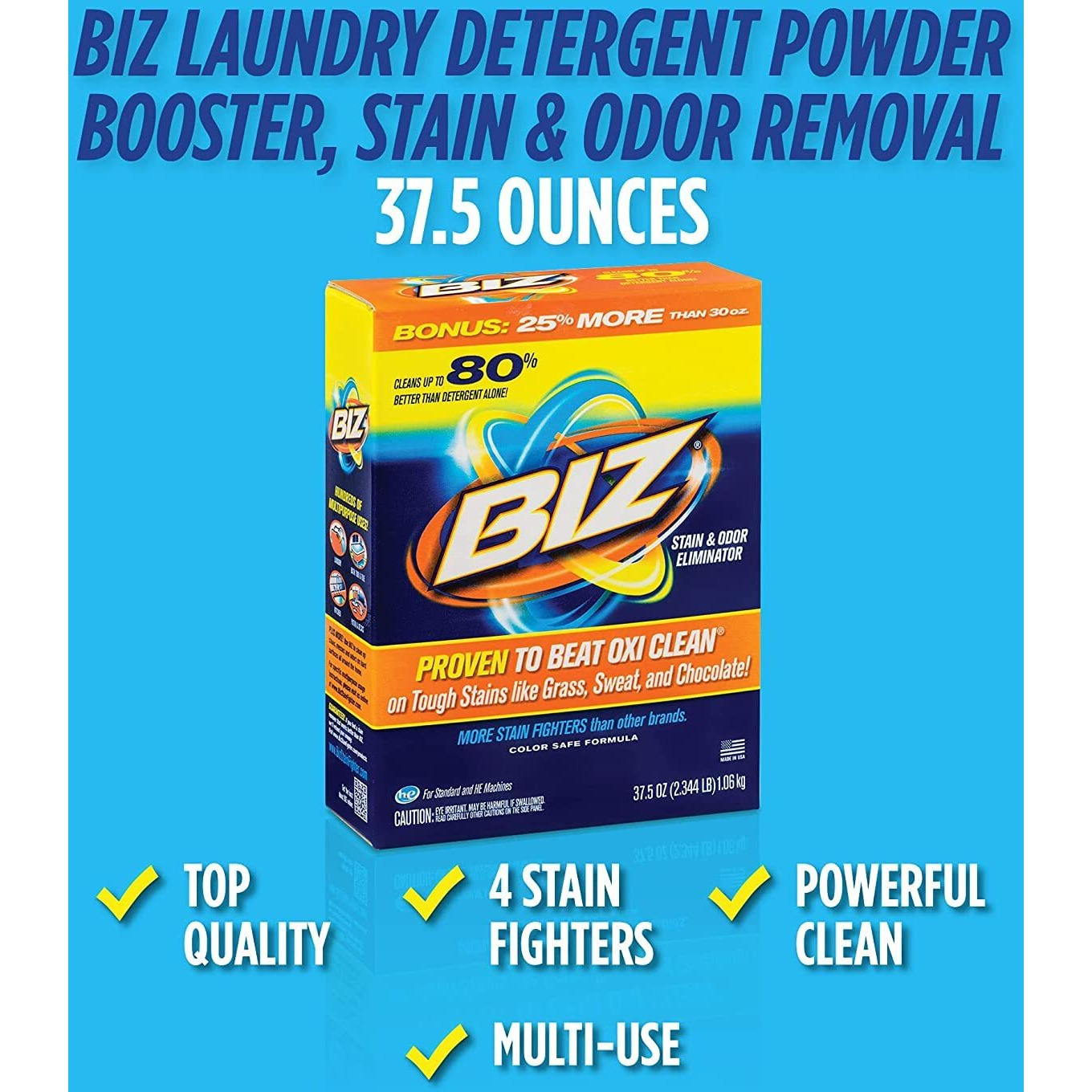 Biz 37.5 Oz Powder Carton