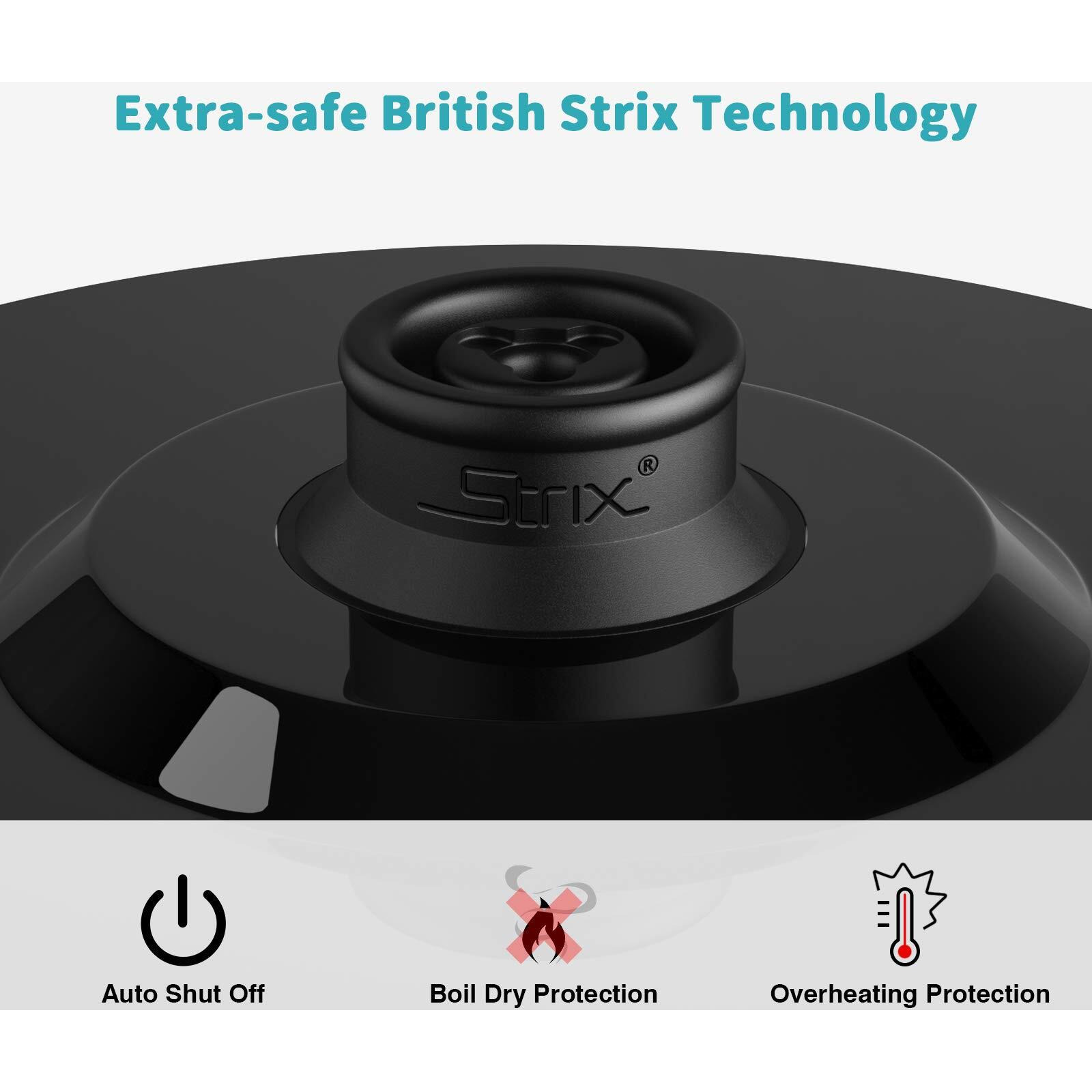 Secura Original Stainless Steel Double Wall Electric Water Kettle 1.8 Quart With Auto Shut-Off & Boil-Dry Protection  Red Swk-1701Dr/Hb-3227B