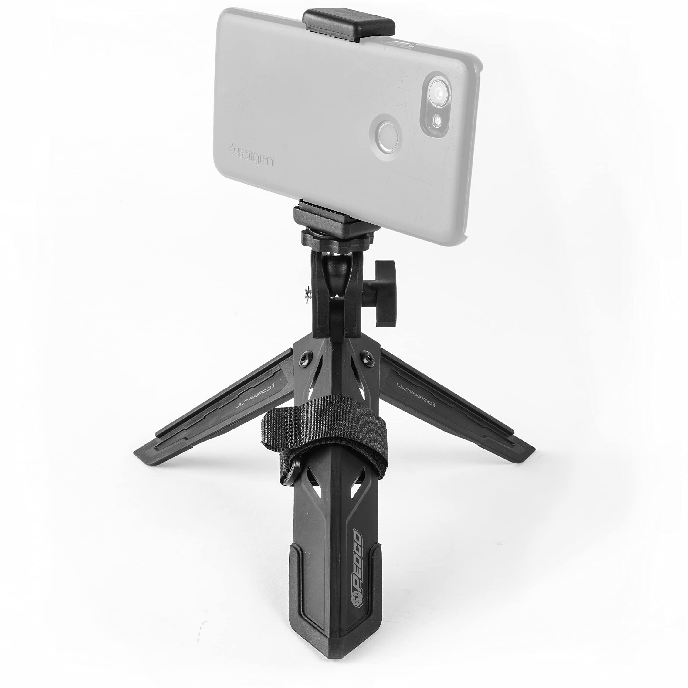 Pedco Ultrapod 3 Lightweight Travel Tripod For Camera And Phone  Black