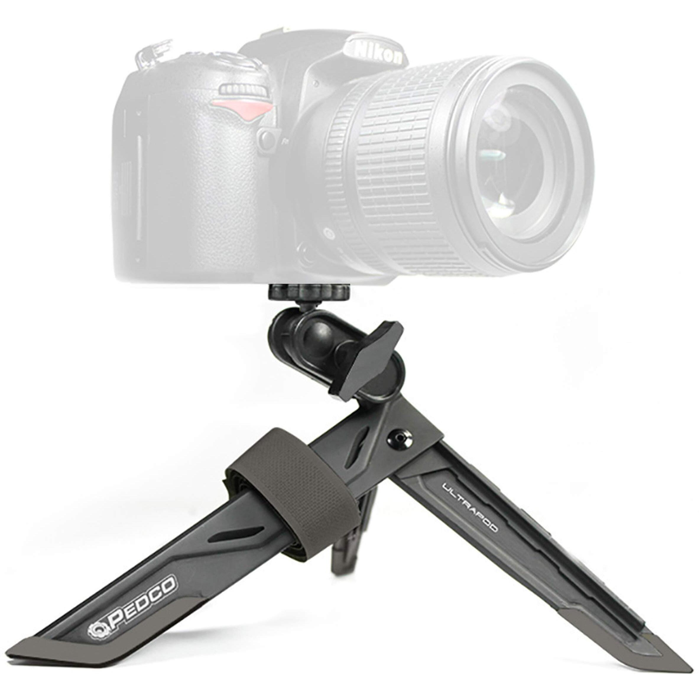 Pedco Ultrapod 3 Lightweight Travel Tripod For Camera And Phone  Black
