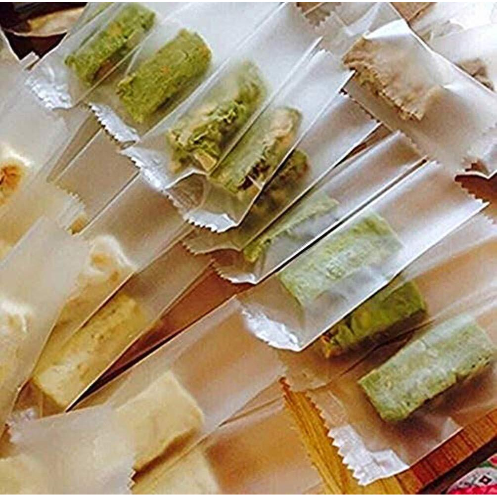 400 Pcs Candy Packaging  Nougat Candy Wrappers Candy Wrappers For Caramels Nougat Wrappers Nougat Wrapper Transparent Packaging Bags