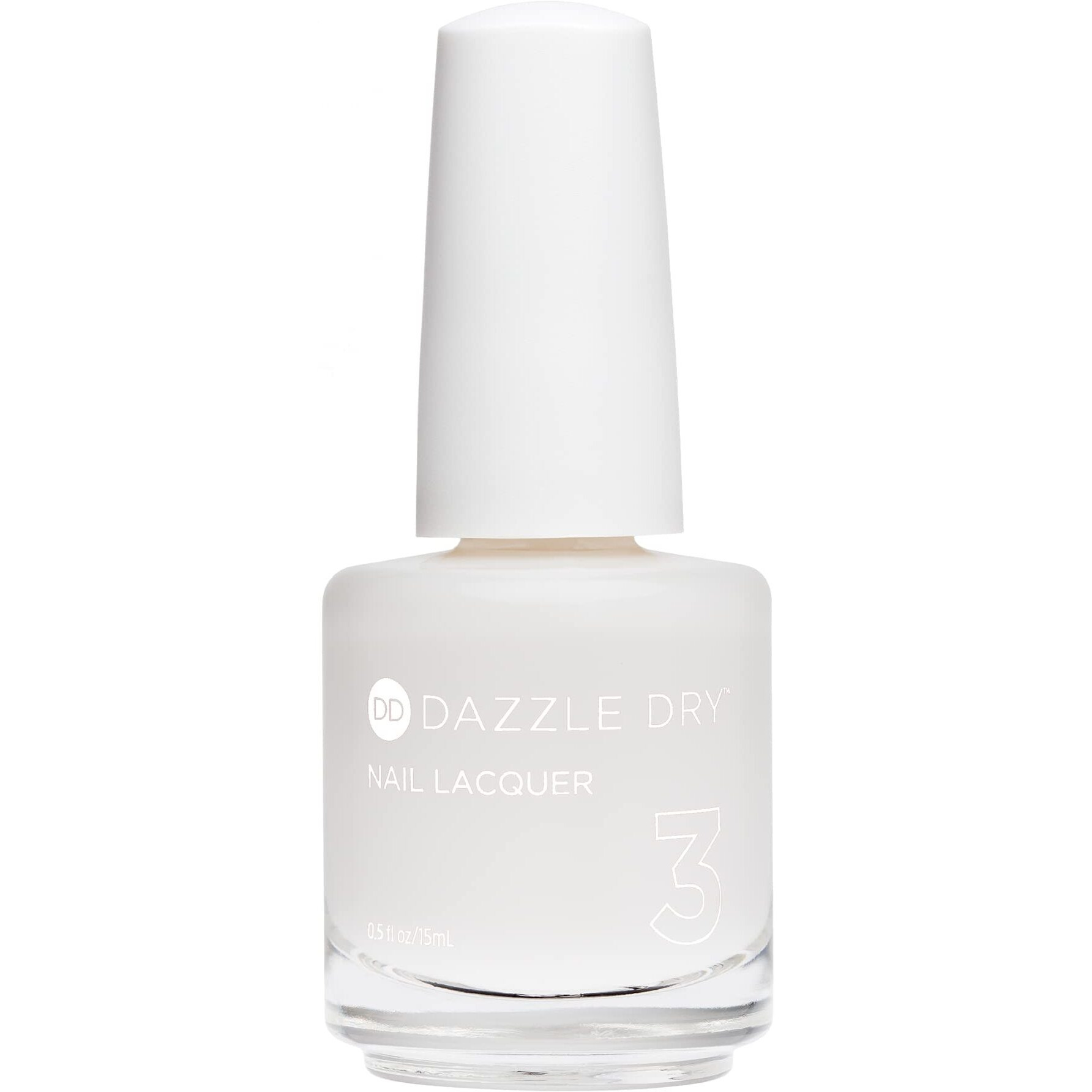 Dazzle Dry Nail Lacquer (Step 3) - Fine China - A Sheer Milky White. Simple And Clean. (0.5 Fl Oz)