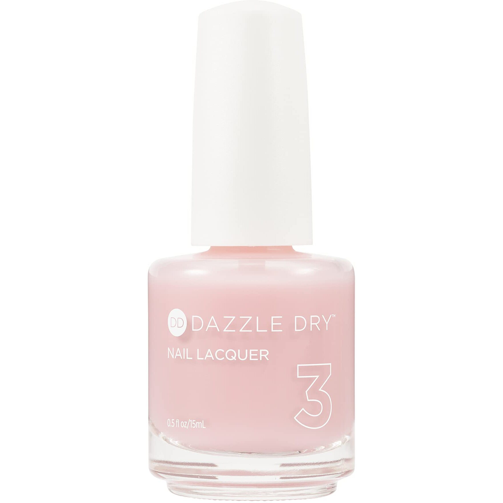 Dazzle Dry Nail Lacquer (Step 3) - Peacefully Me - A Sheer Pale Pink With Warm Undertones. (0.5 Fl Oz)