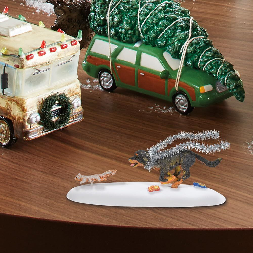 Department 56 Snow Village National Lampoon's Christmas Vacation Accessories Snots On The Run Figurine  1.77 Inch  Multicolor