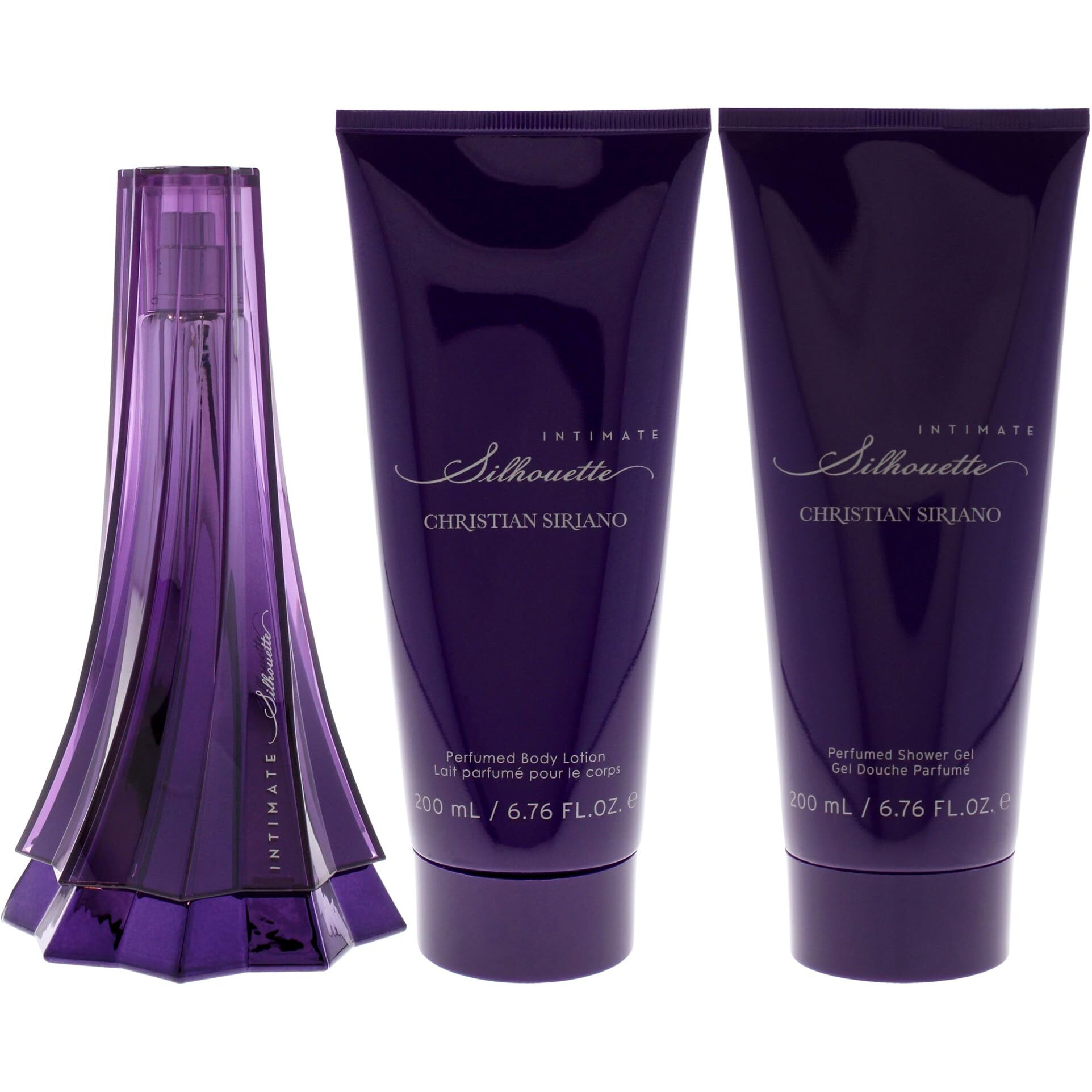 Christian Siriano Silhouette Intimate For Women - 3 Pc Gift Set 3.4Oz Edp Spray  6.76Oz Body Lotion  6.76Oz Shower Gel