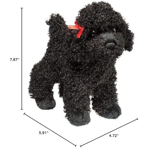 Douglas Gigi Black Poodle Dog Plush Stuffed Animal