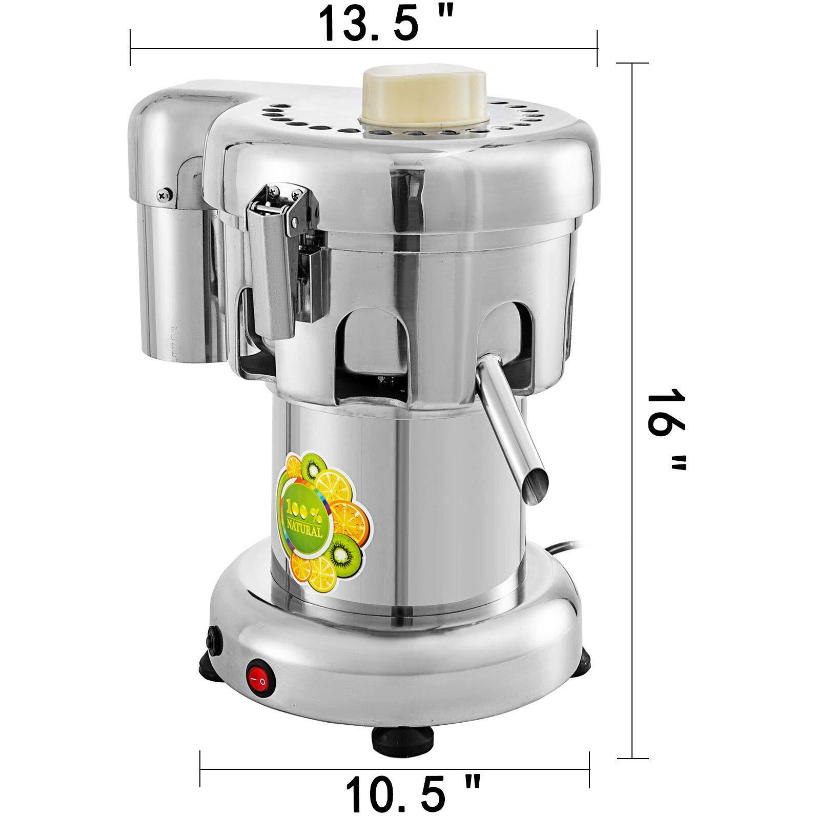 Vbenlem Commercial Juice Extractor Heavy Duty Juicer Aluminum Casting And Stainless Steel Constructed Centrifugal Juice Extractor Juicing Both Fruit And Vegetable