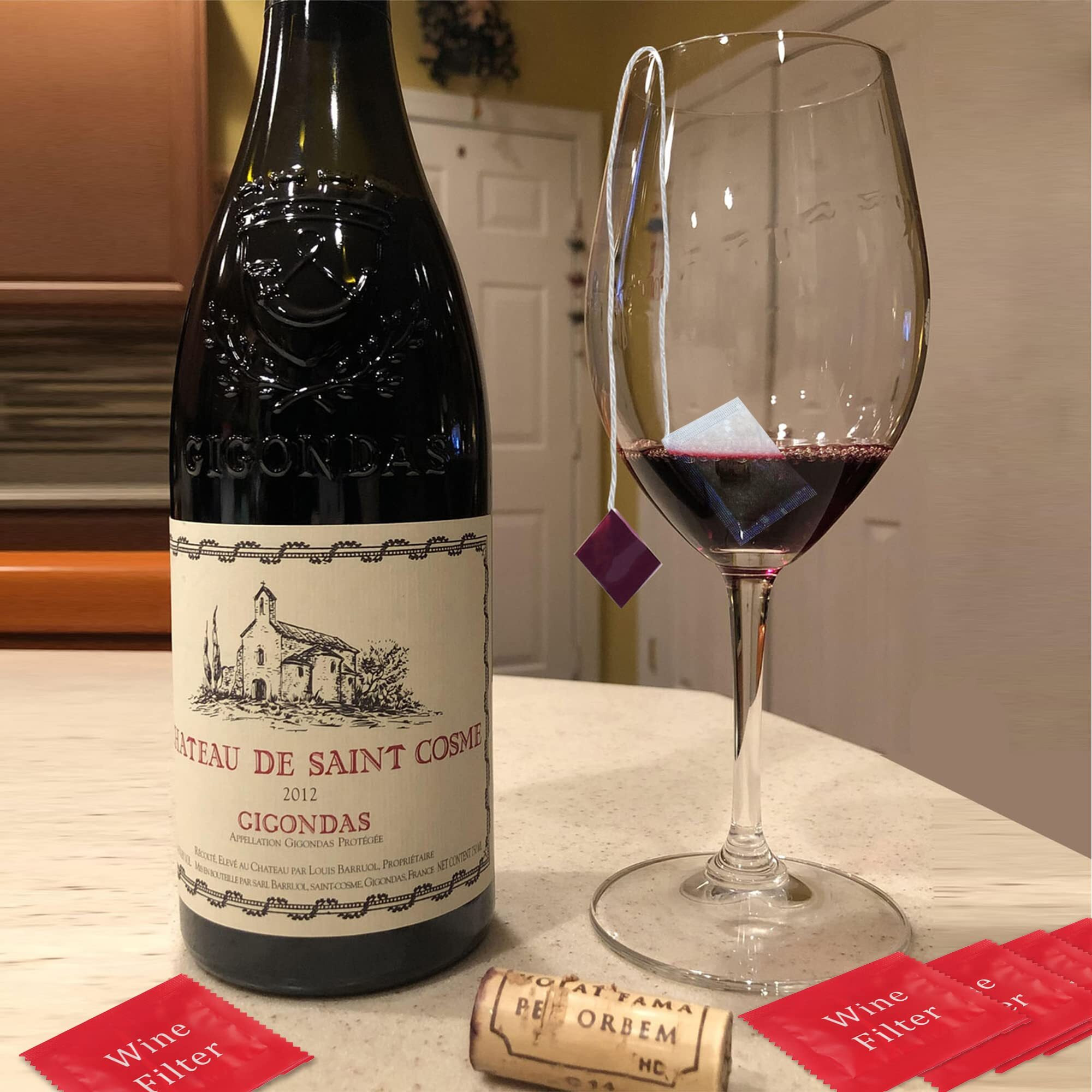 V7T7V7 Wine Sulfite Filter To Remove Sulfite And Histamine  Eliminate Headaches  Reduce Wine Allergies(12 Pack)